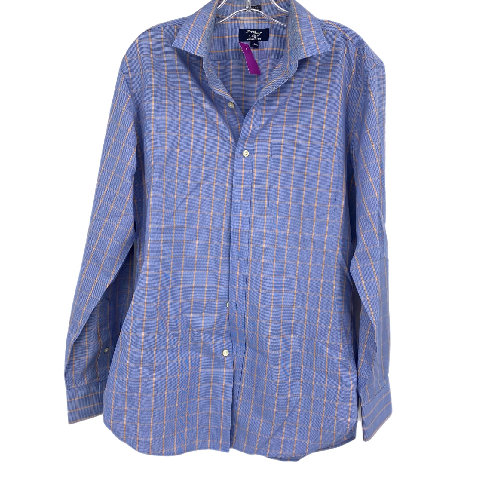 J. Crew Blue/Yellow Plaid Button-Up Shirt