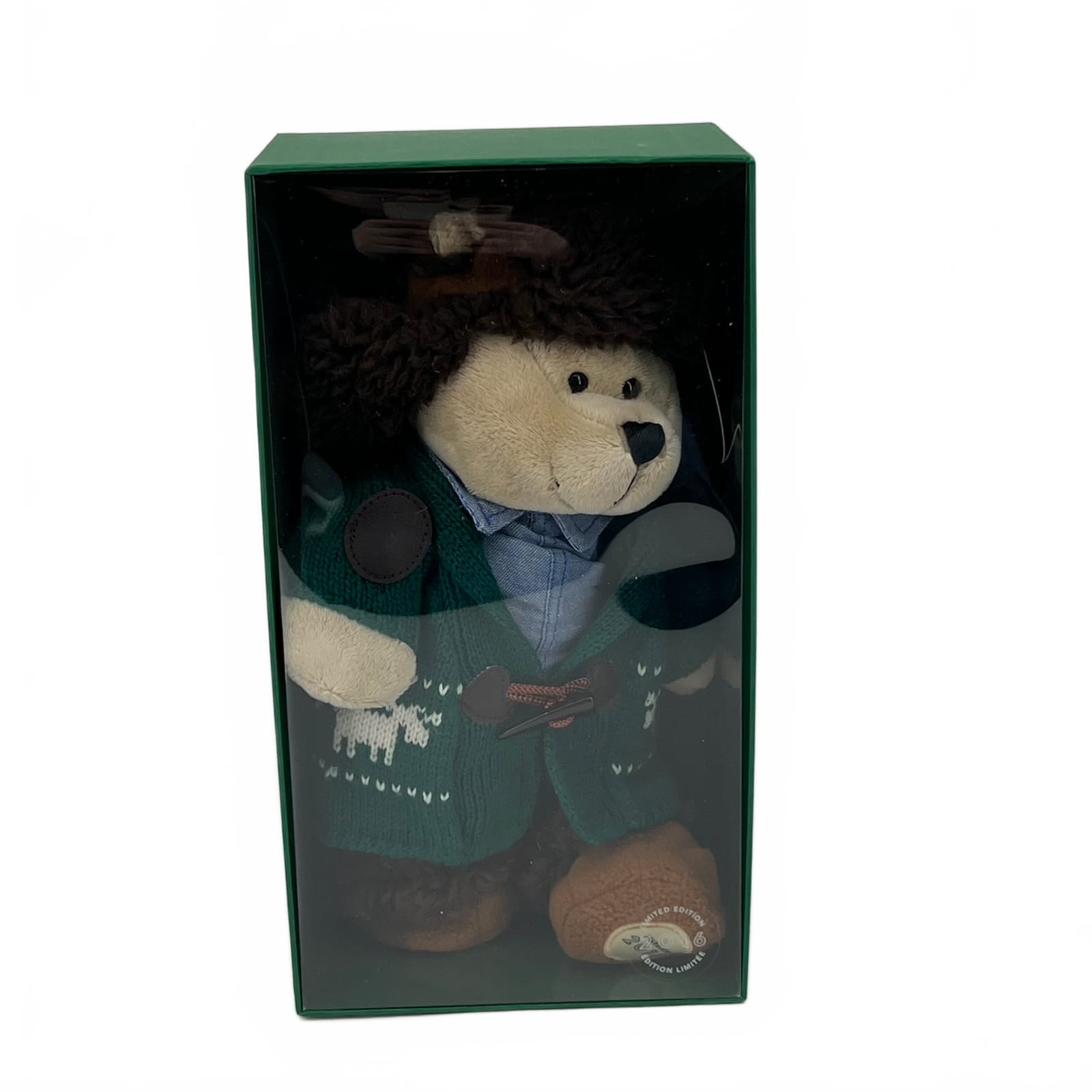 Starbucks 2016 Plush Bear Green Sweater Kids Toy