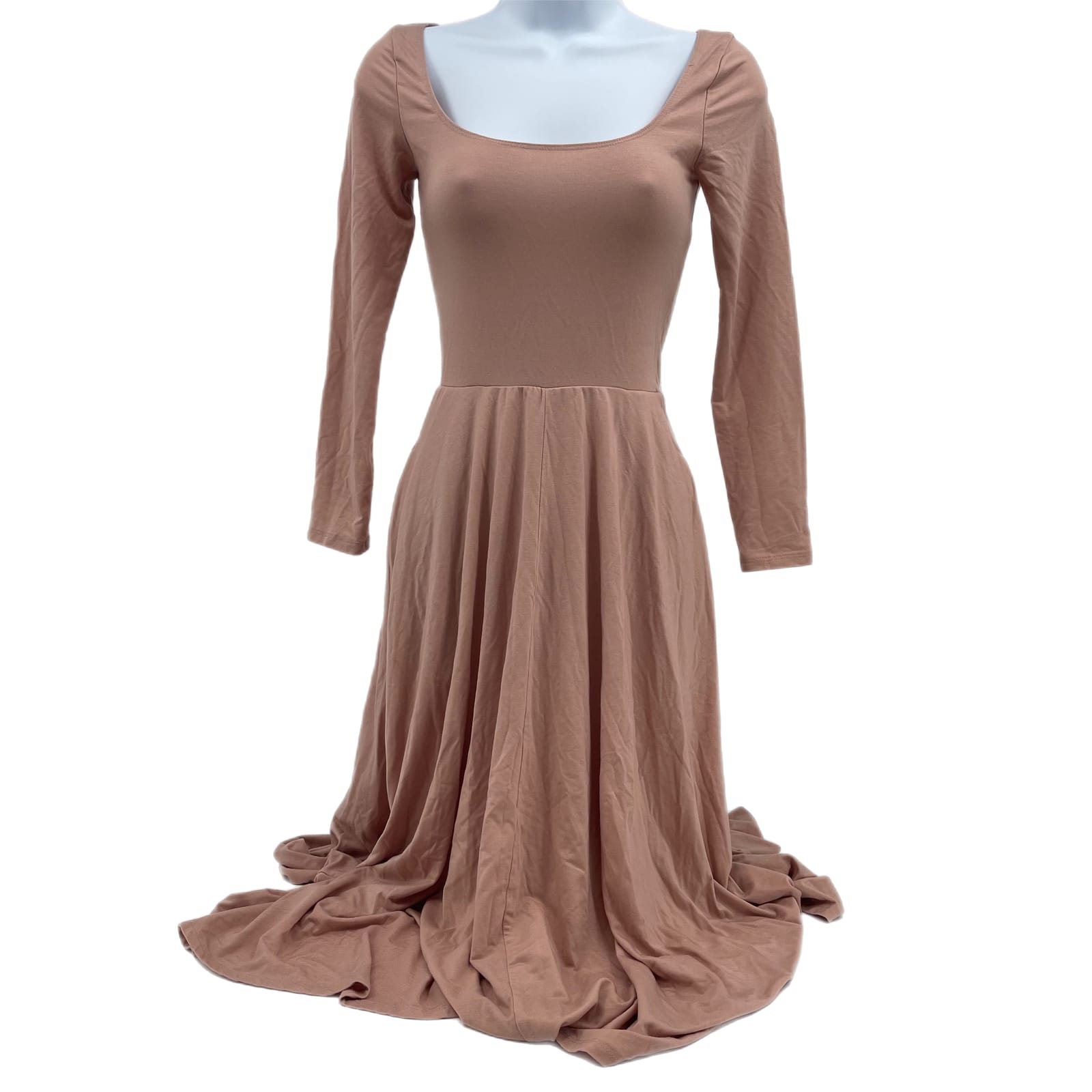 Reformation Pink Long Sleeve Maxi Dress