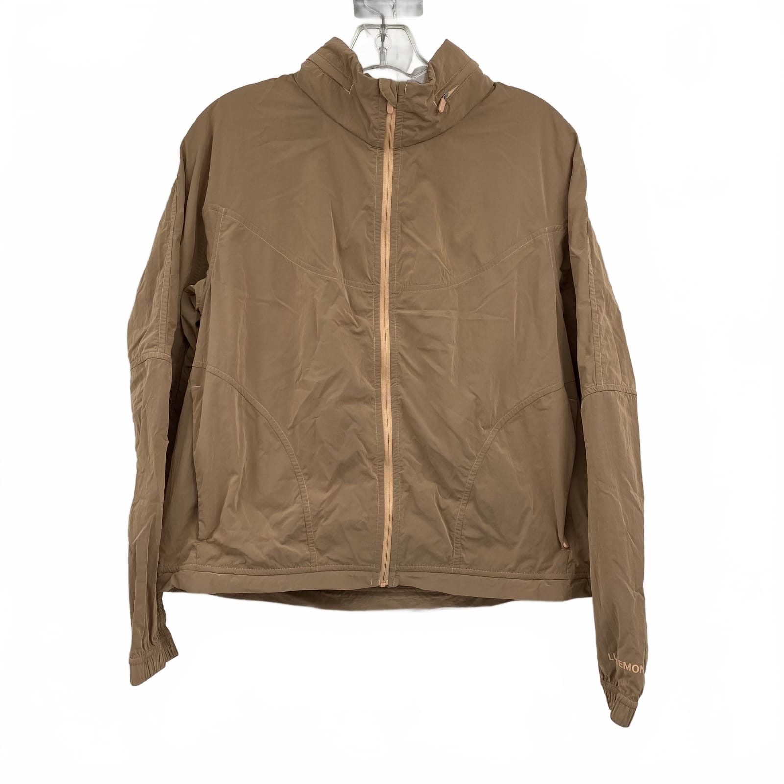 Lululemon Tan Nylon Zip Up Jacket