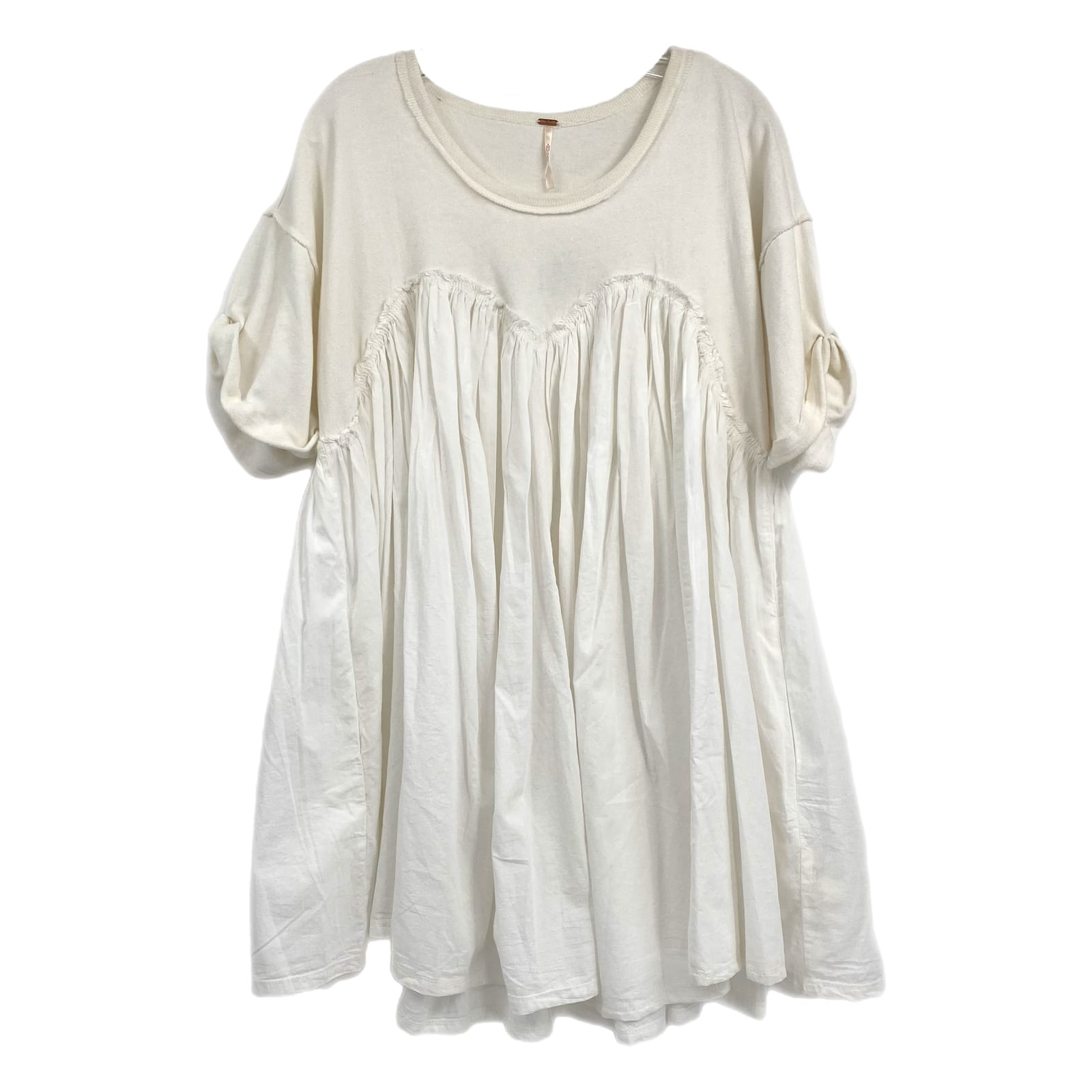 Free People White Babydoll Mini Dress