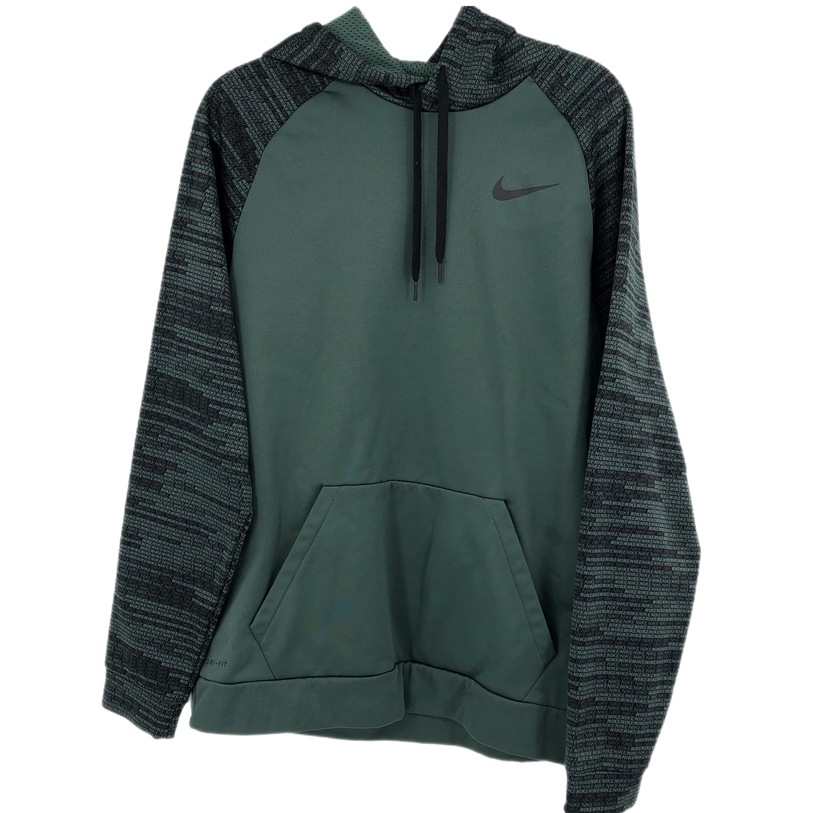 Nike Black & Green Long Sleeve Sweatshirt