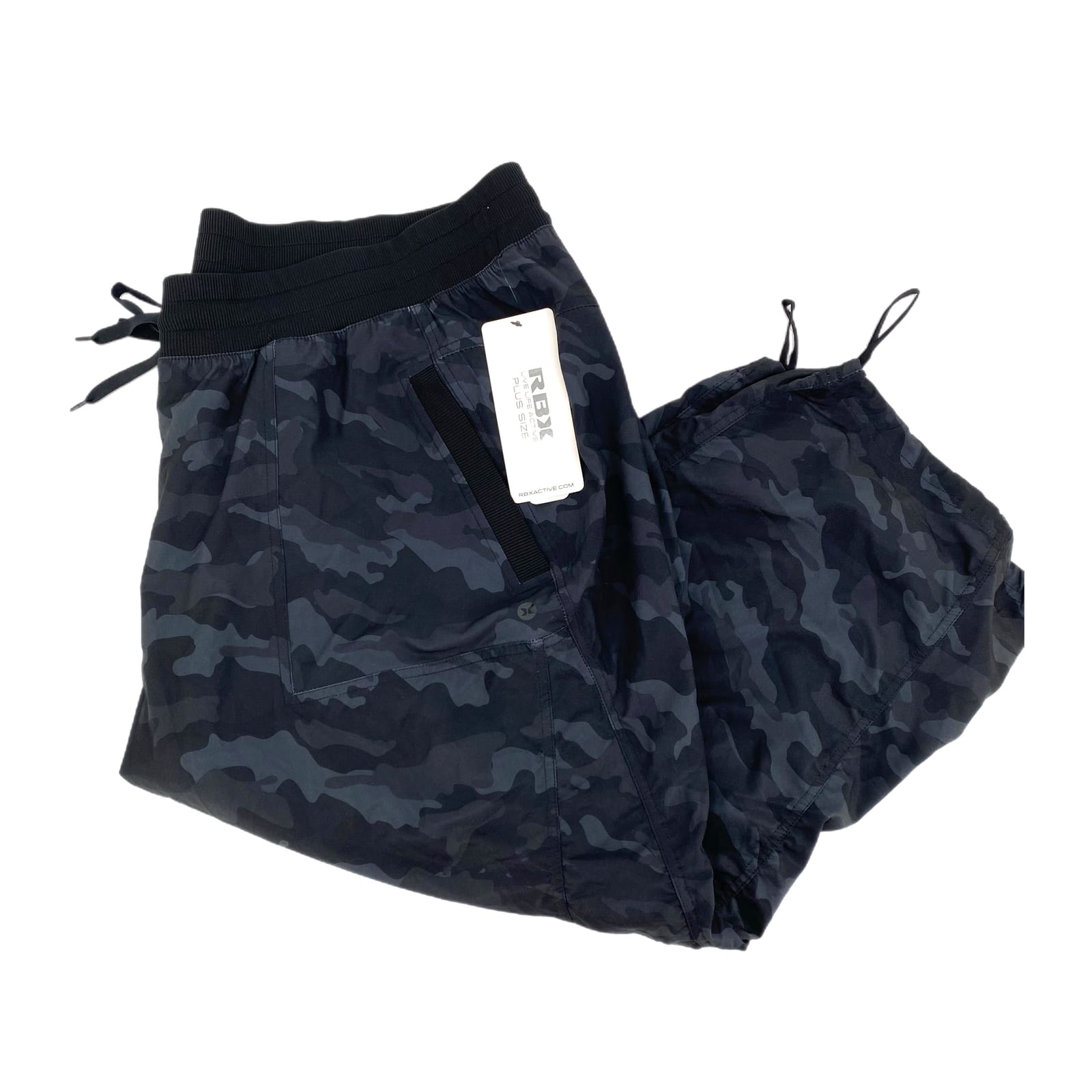 RBX Black Gray Camouflage Jogger Pants