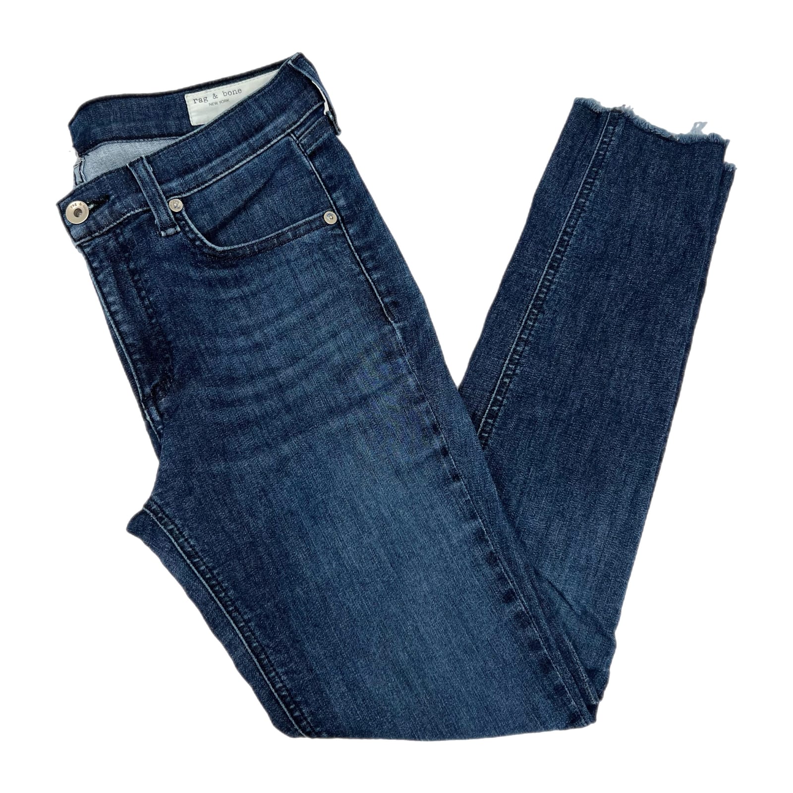 Rag & Bone Blue Ankle Skinny Jeans