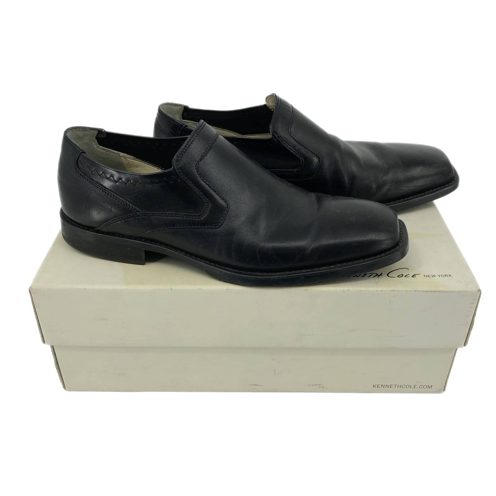 Kenneth Cole Black Leather Loafers