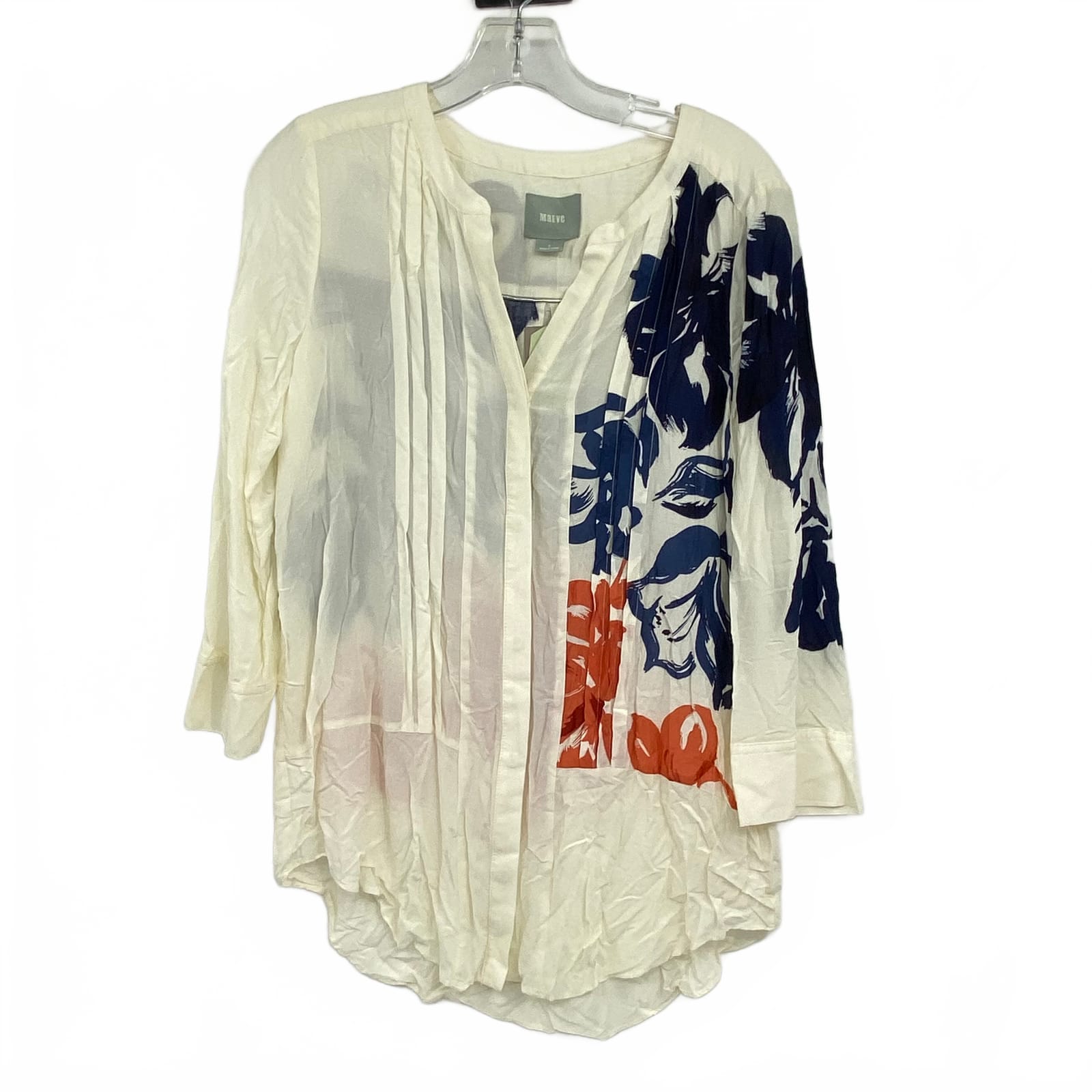Maeve White Rayon Blouse