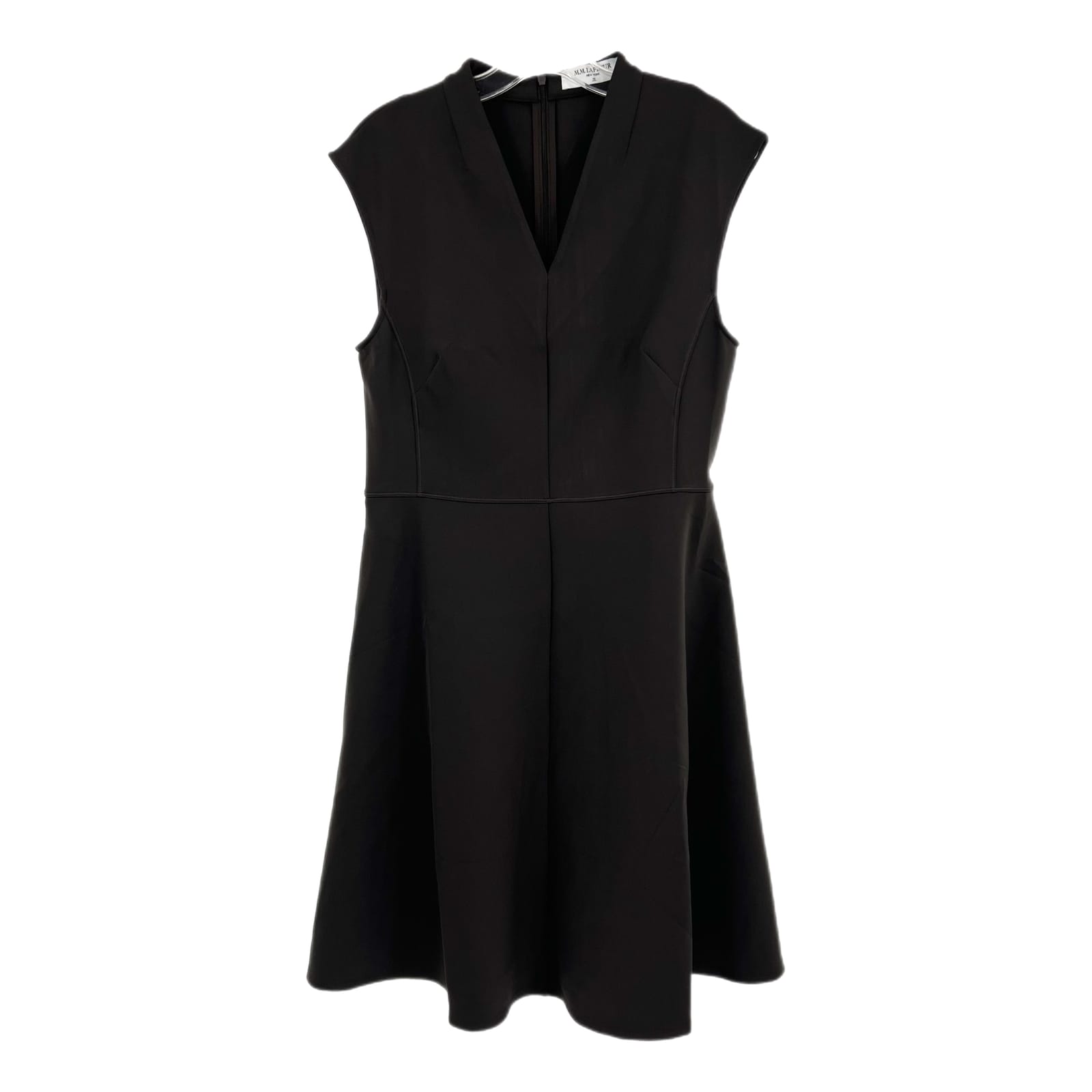 MM Lafleur Gray Stretch V-Neck Mini Dress