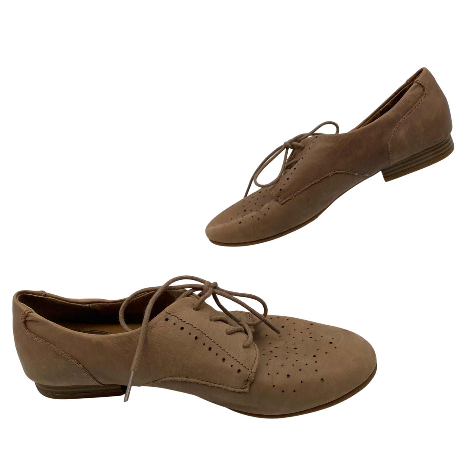 boc Brown Leather Oxford Flats