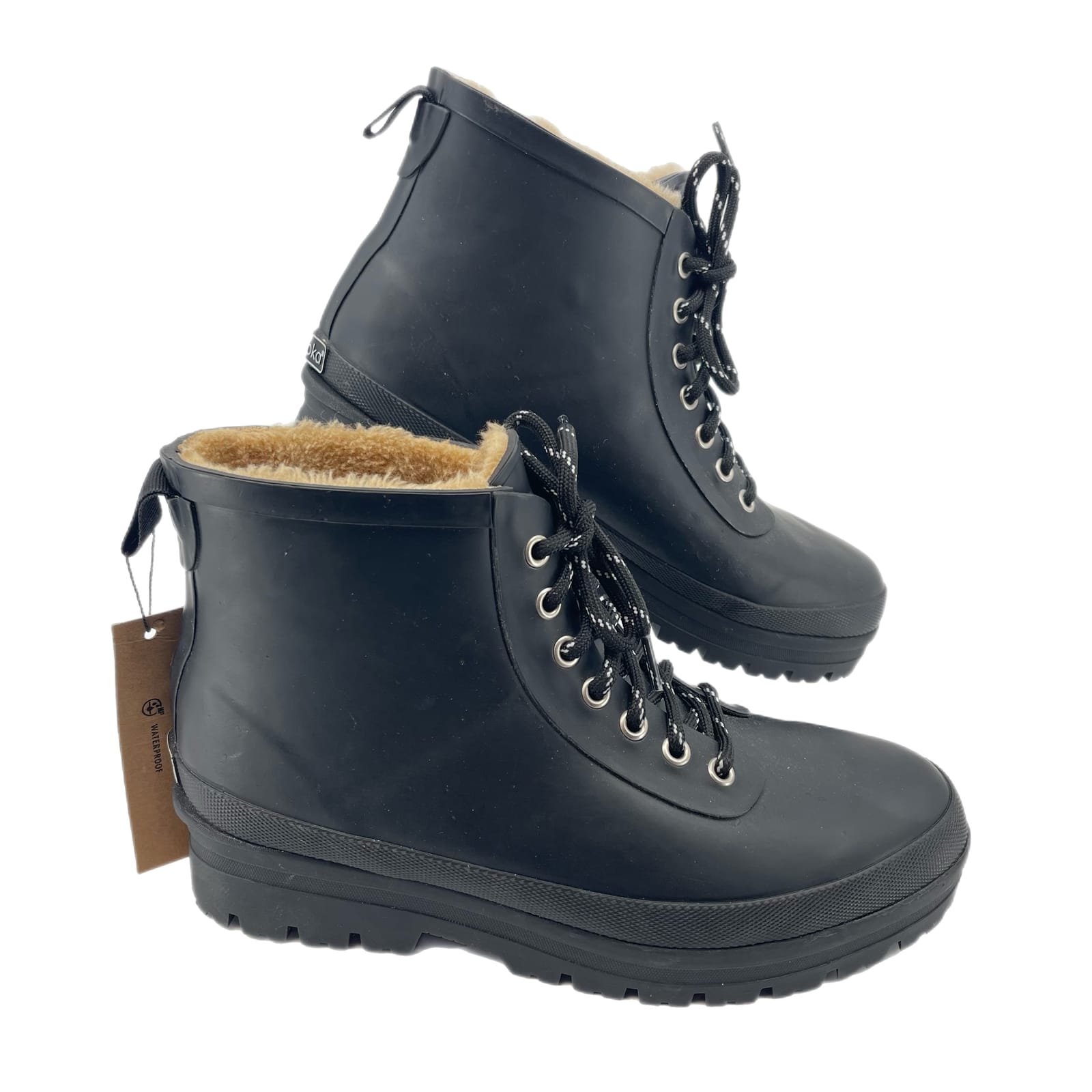 Chooka Black Rubber Ankle Boots