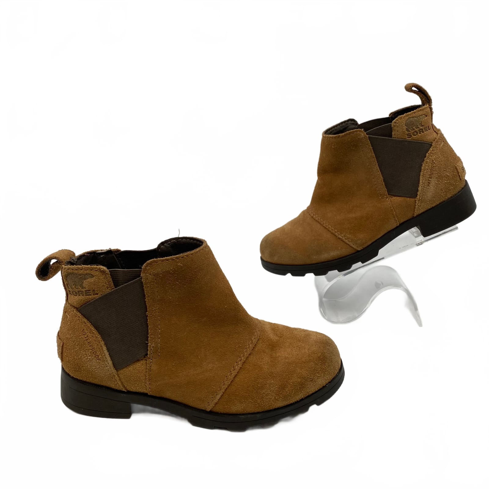 Sorel Brown Suede Classic Booties