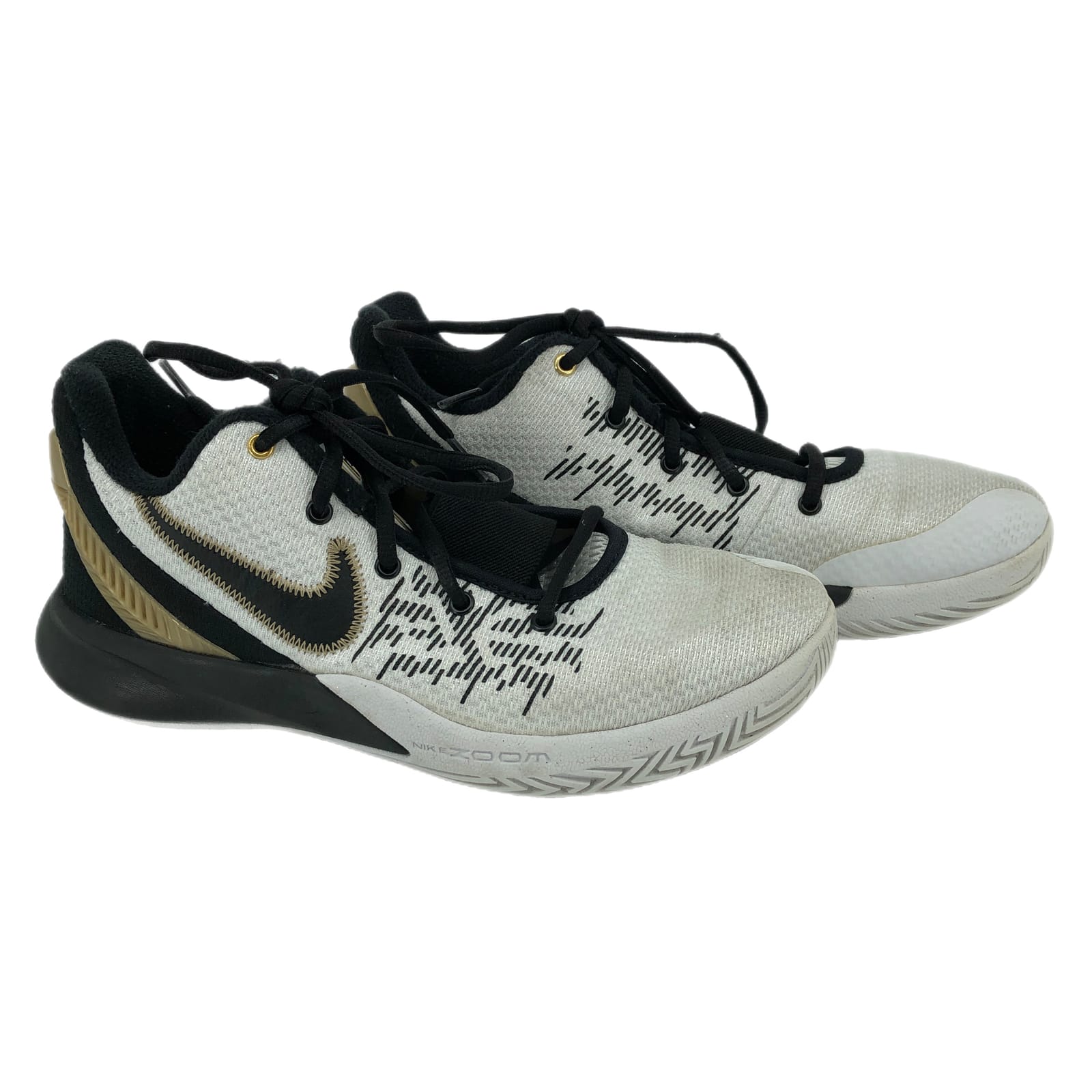 Nike White-Black Comfort Cushioned Athletic Shoes