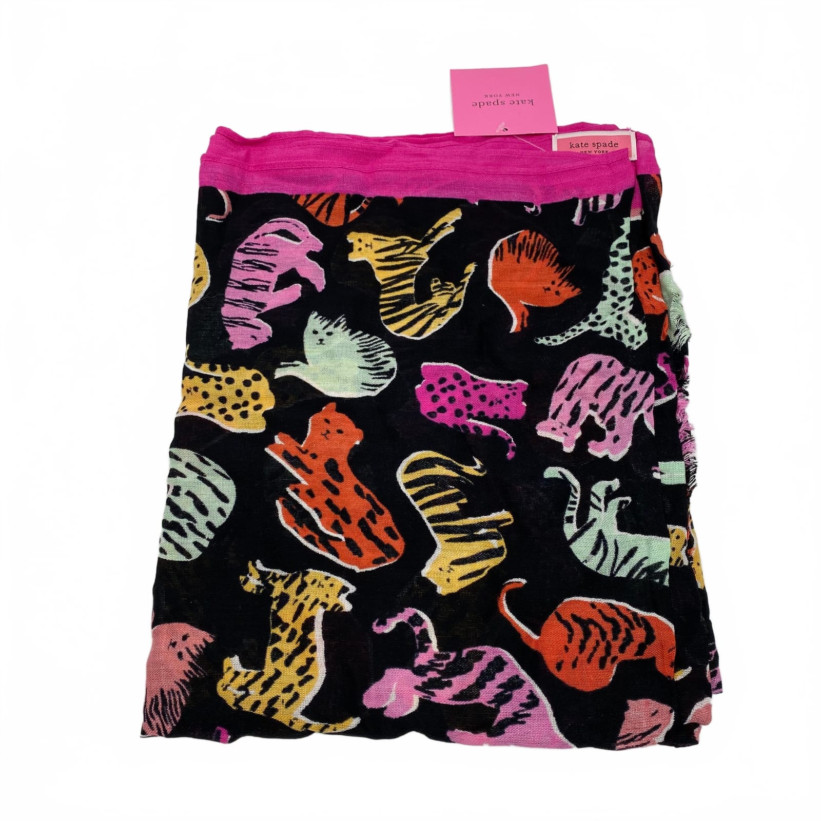 Kate Spade Cat Print Scarf