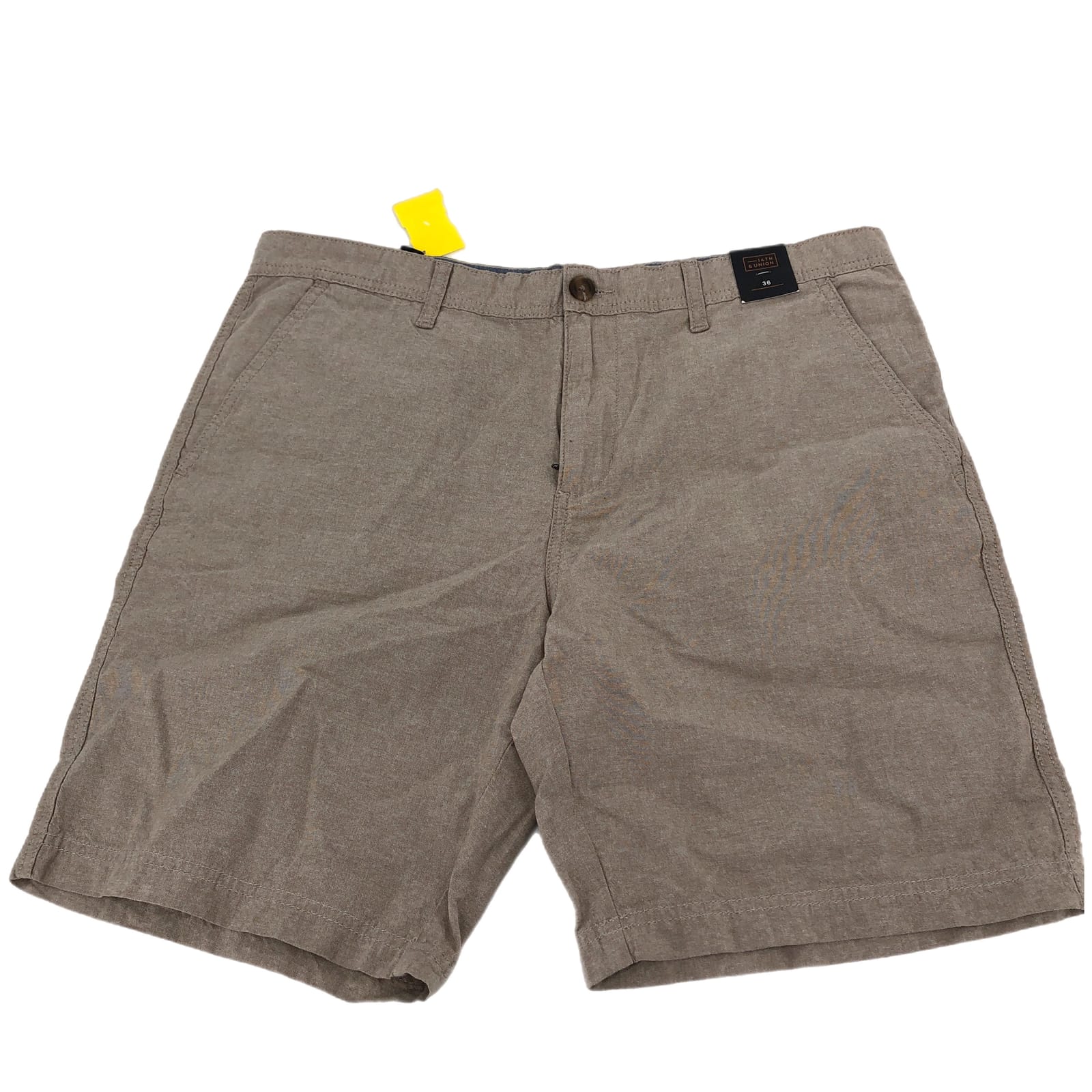 14th & Union Beige Basic Flat Front Shorts