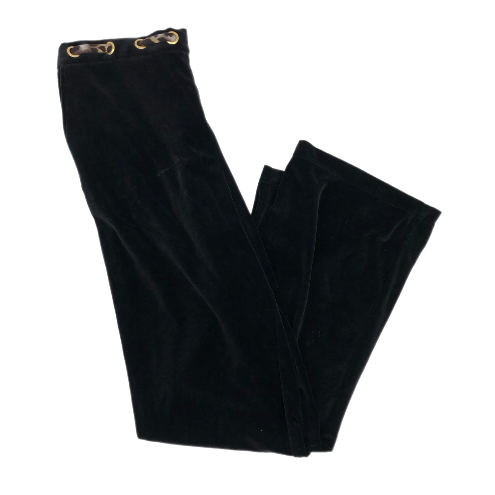 St. John Black & Gold High Rise Wide Leg Pants