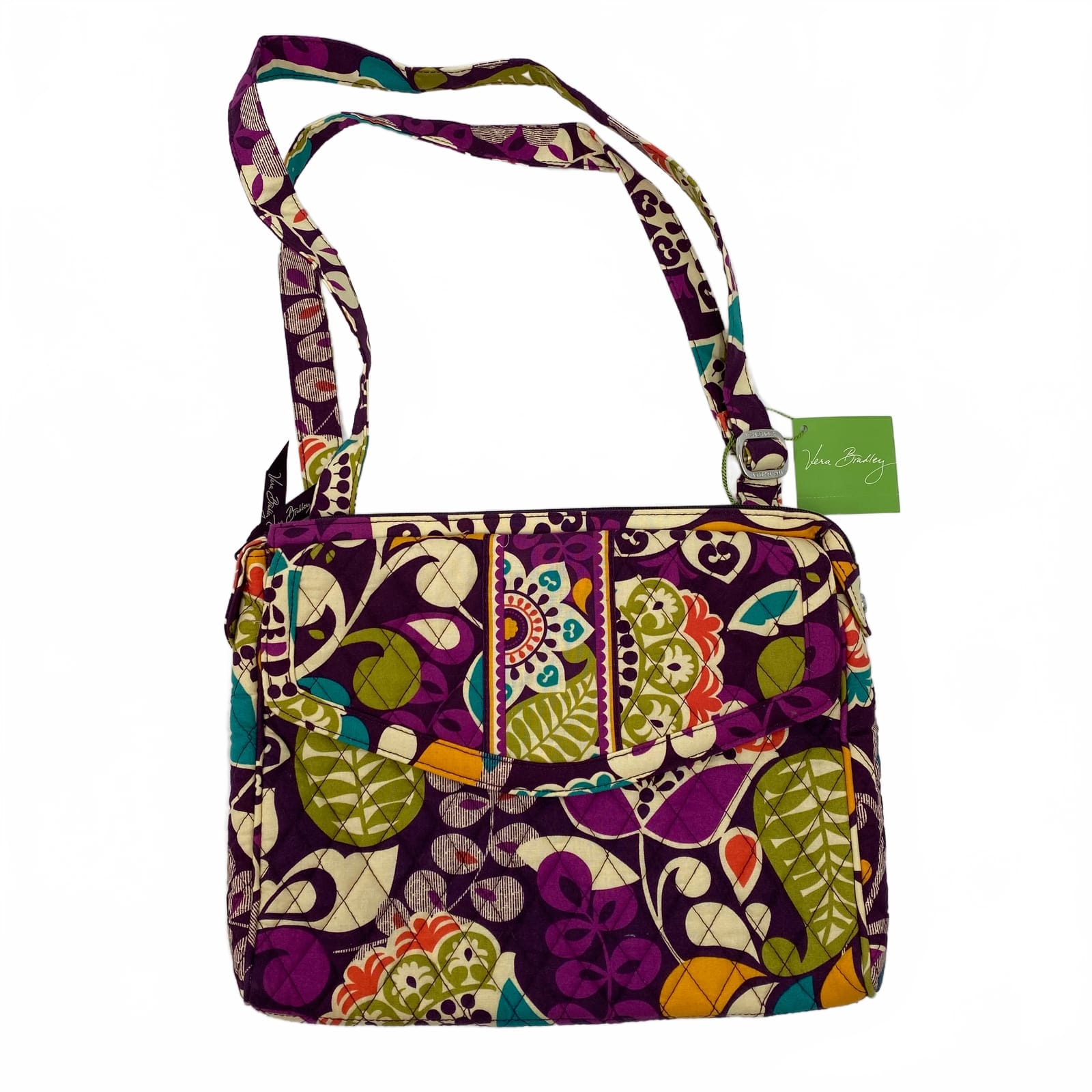 Vera Bradley Purple Cotton Blend Shoulder Bag