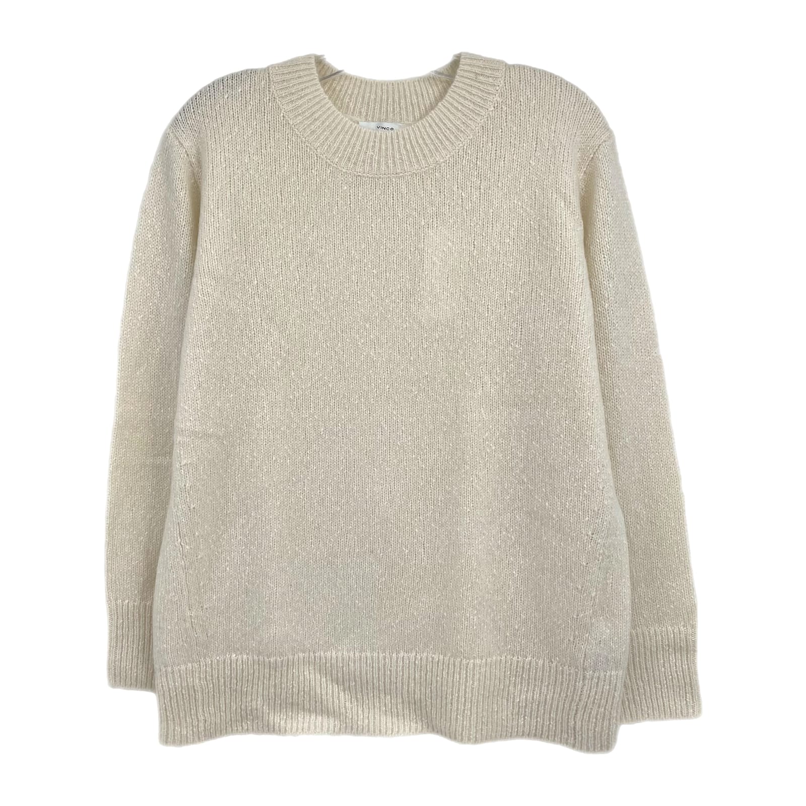 Vince Cream Knit Alpaca Wool Blend Sweater