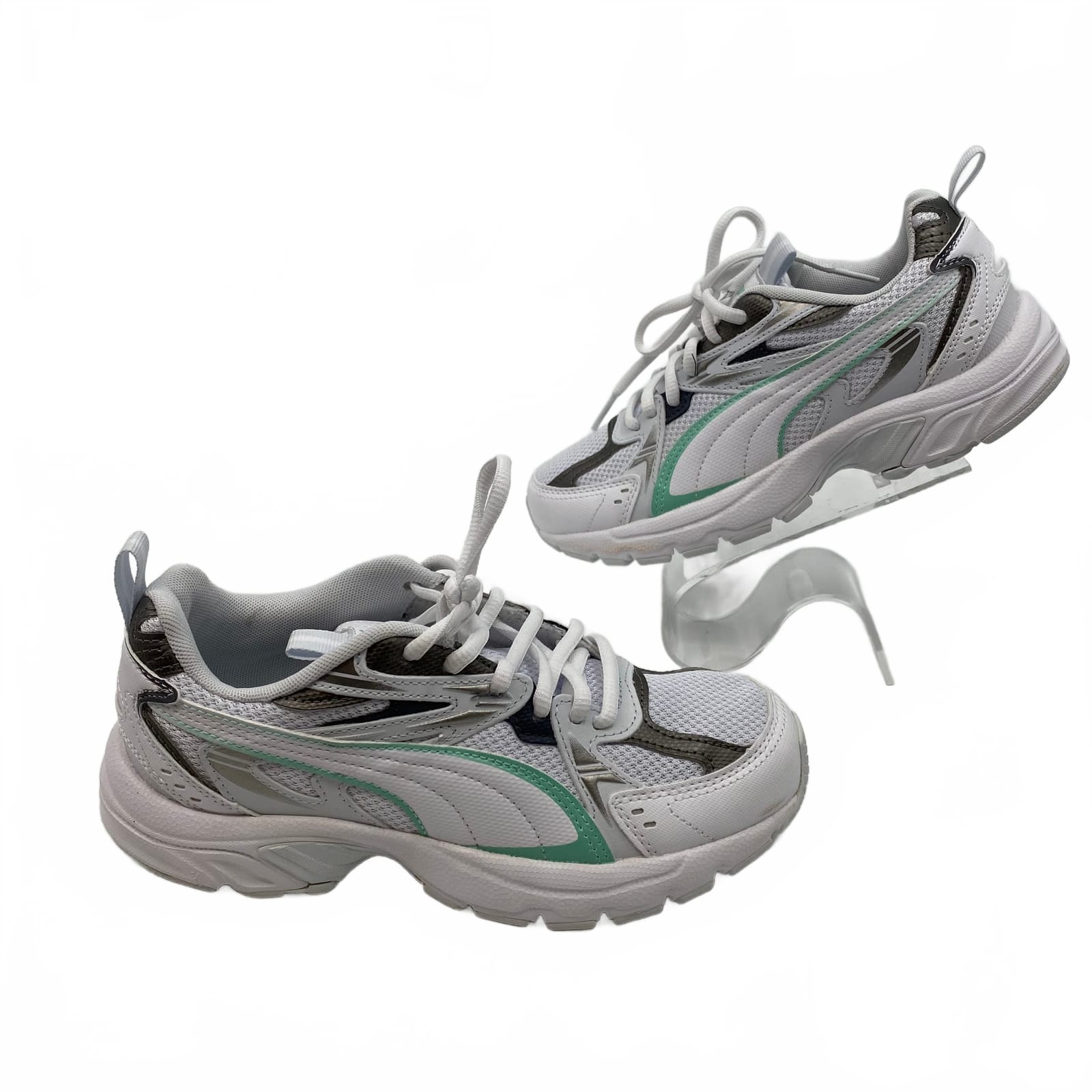 Puma White Green Sneakers