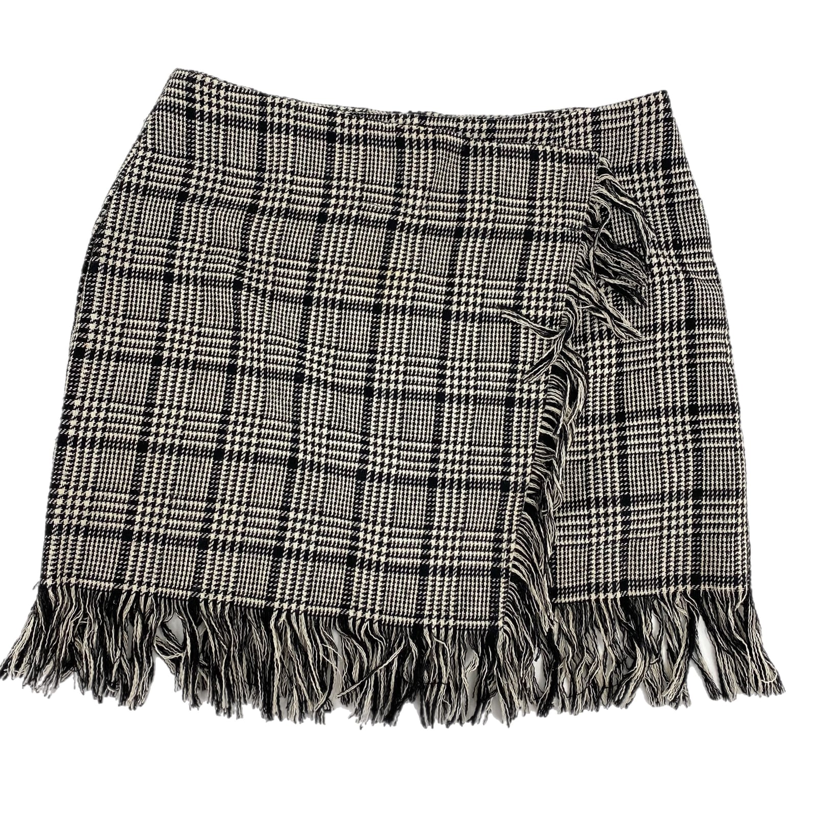Gianni Bini Plaid Classic Wrap Mini Skirt