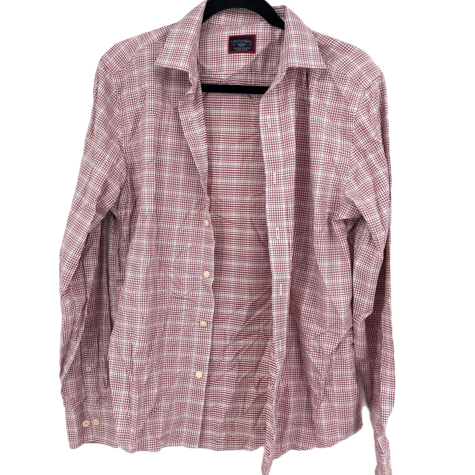 UNTUCKit Red & White Striped Button-Up Shirt