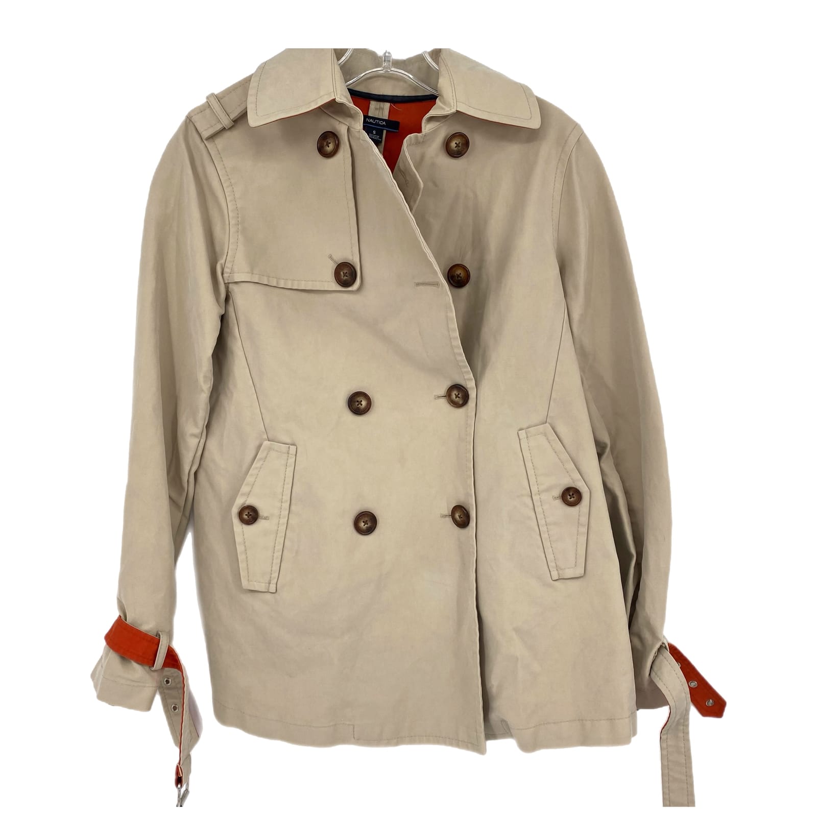 Nautica Beige Cotton-Nylon Jacket