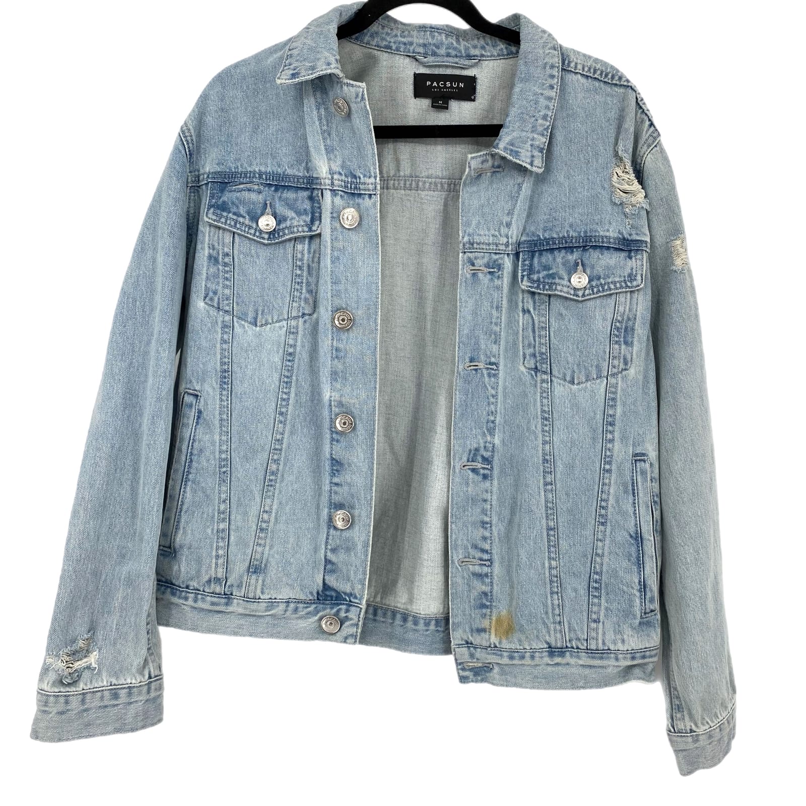 PacSun Blue Distressed Jean Jacket