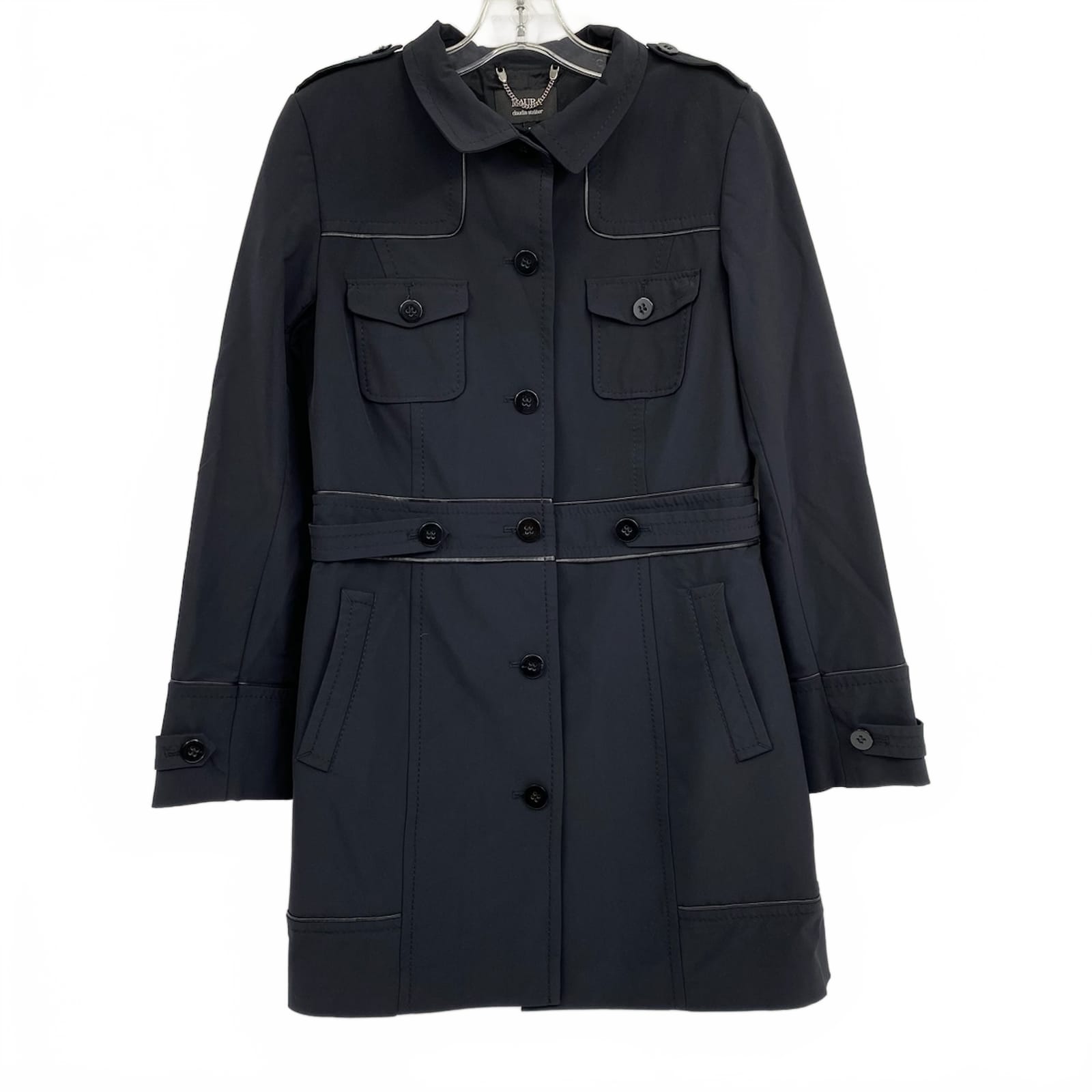 Maura by Claudia Strater Black Button Up Coat