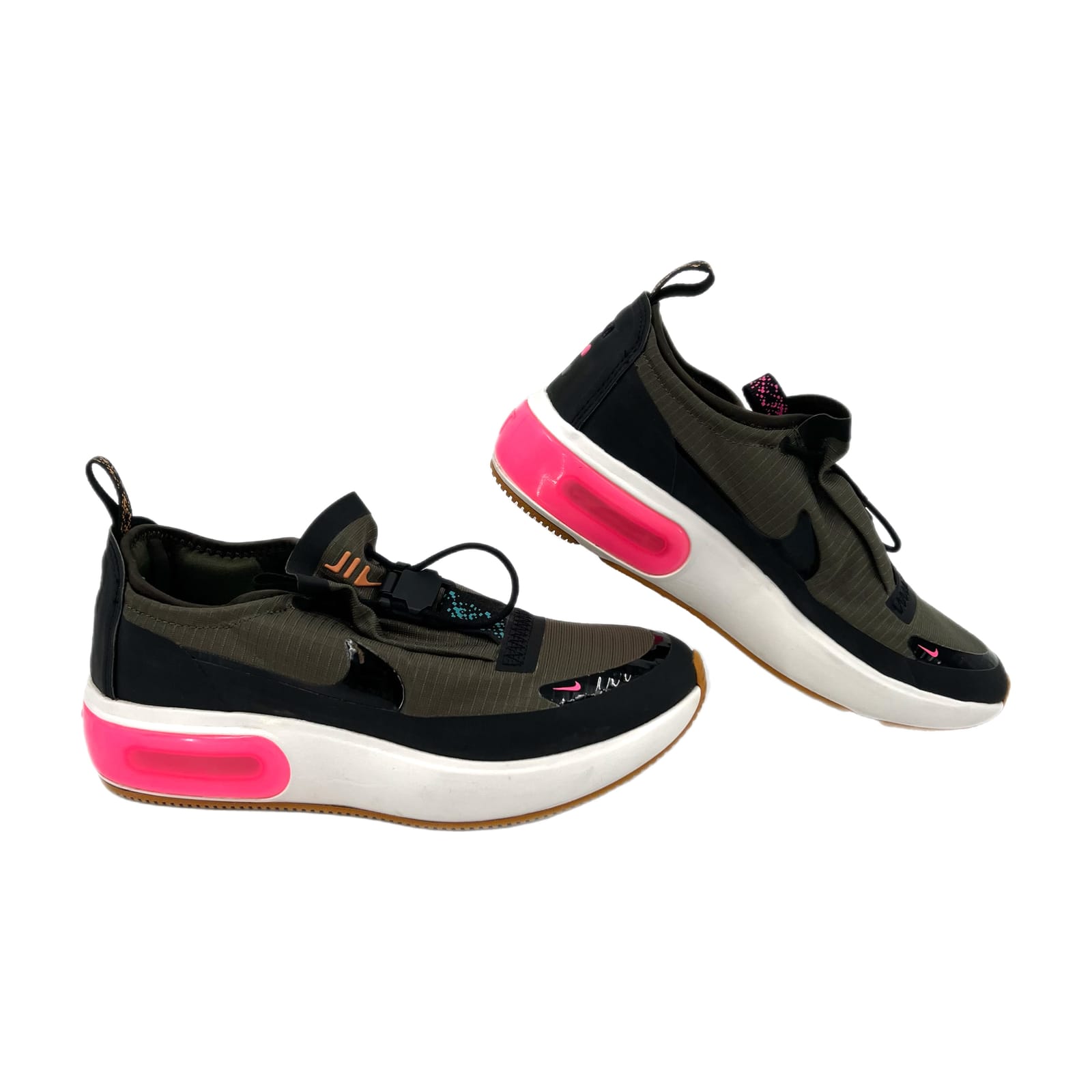 Nike Green and Pink Air Max Dia Sneakers