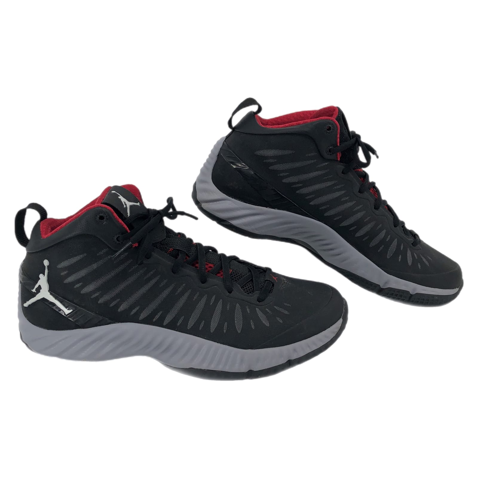 Nike Black and Red Super Fly Athletic Shoes