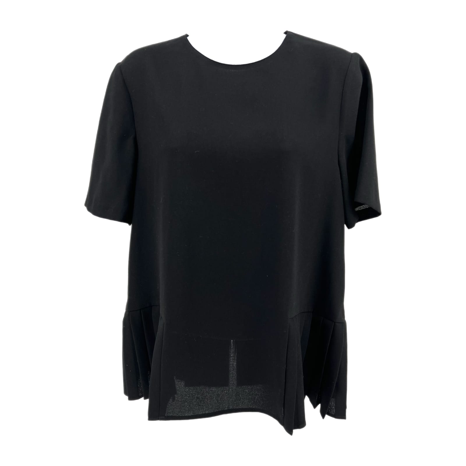 Zara Black Pleated Accents Blouse