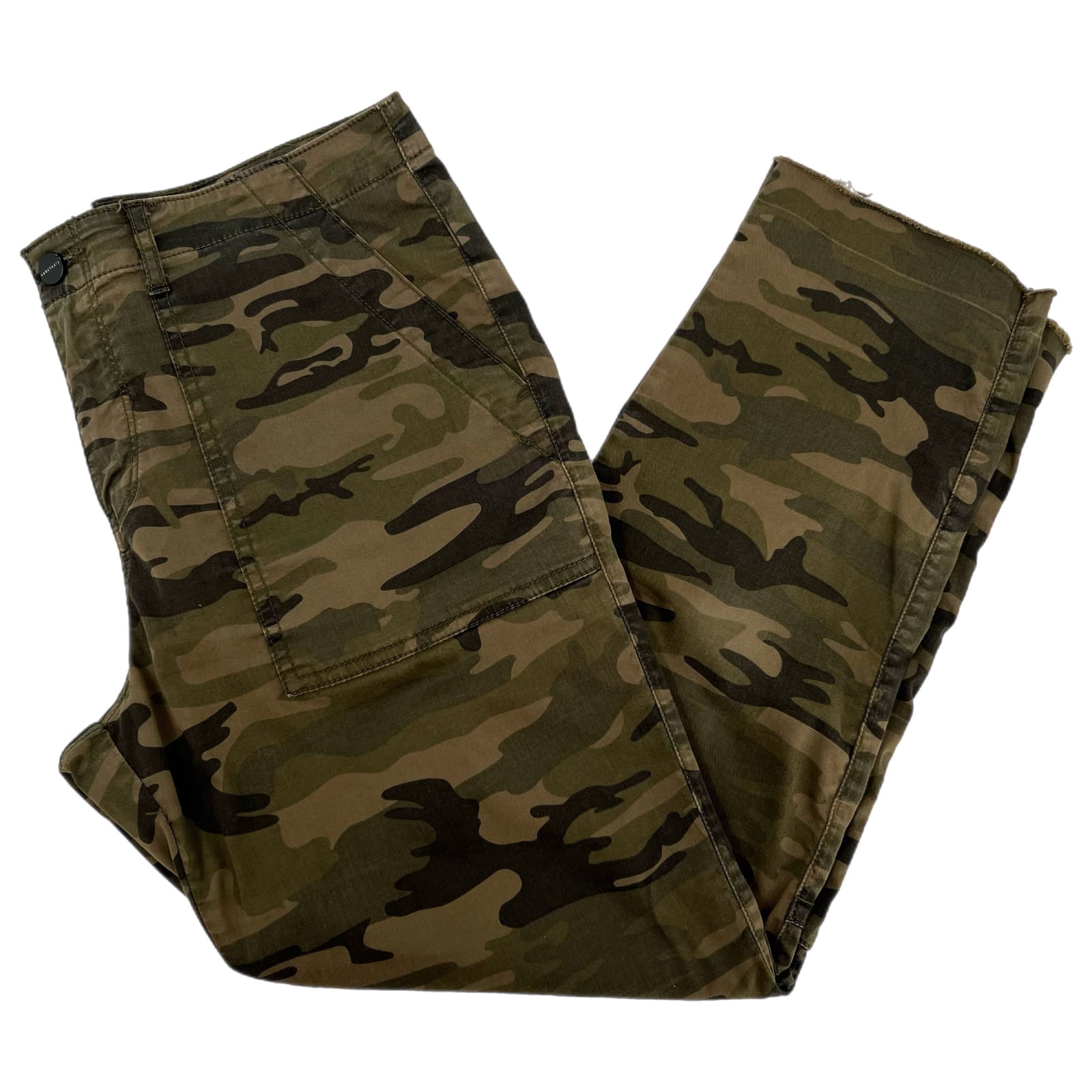 Sanctuary Green Camouflage Straight Leg Pants