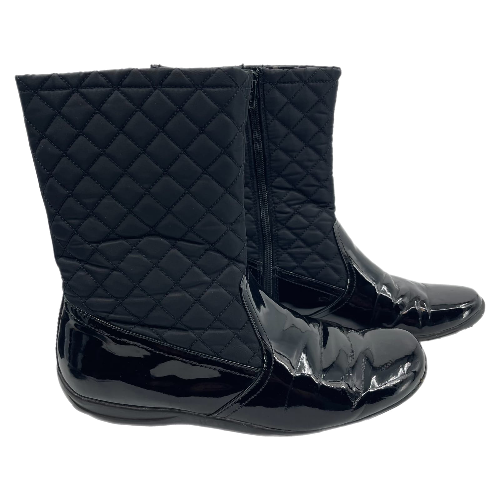 Naturalizer Black Synthetic Ankle Boots