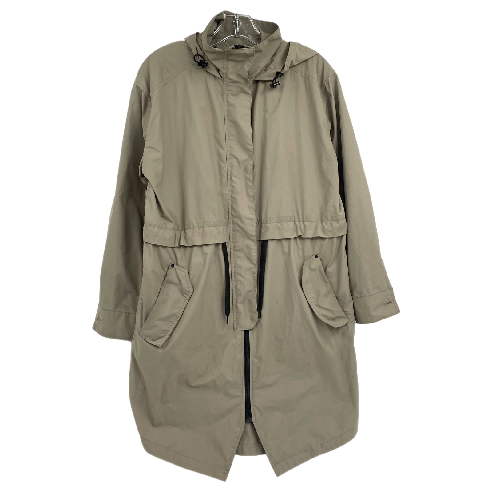 Everlane Beige Hooded Anorak Utility Jacket