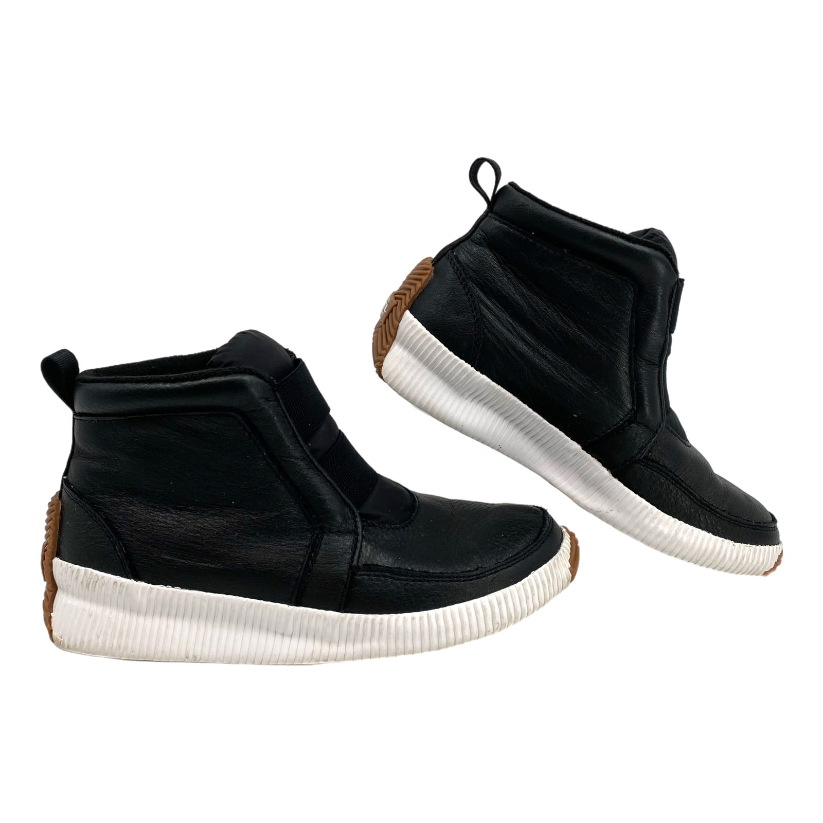 Sorel Black Waterproof Leather Sneakers