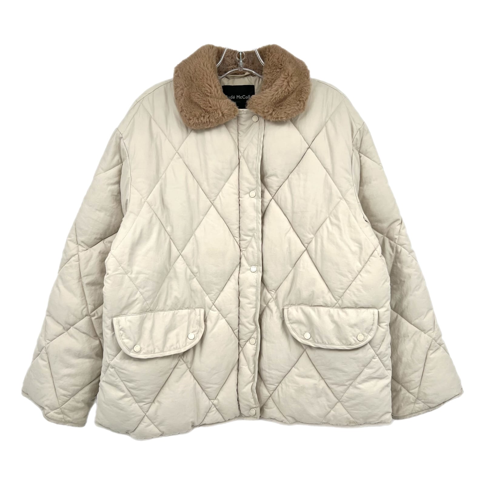 Jude McCall Cream Quilted Puffer Jacket