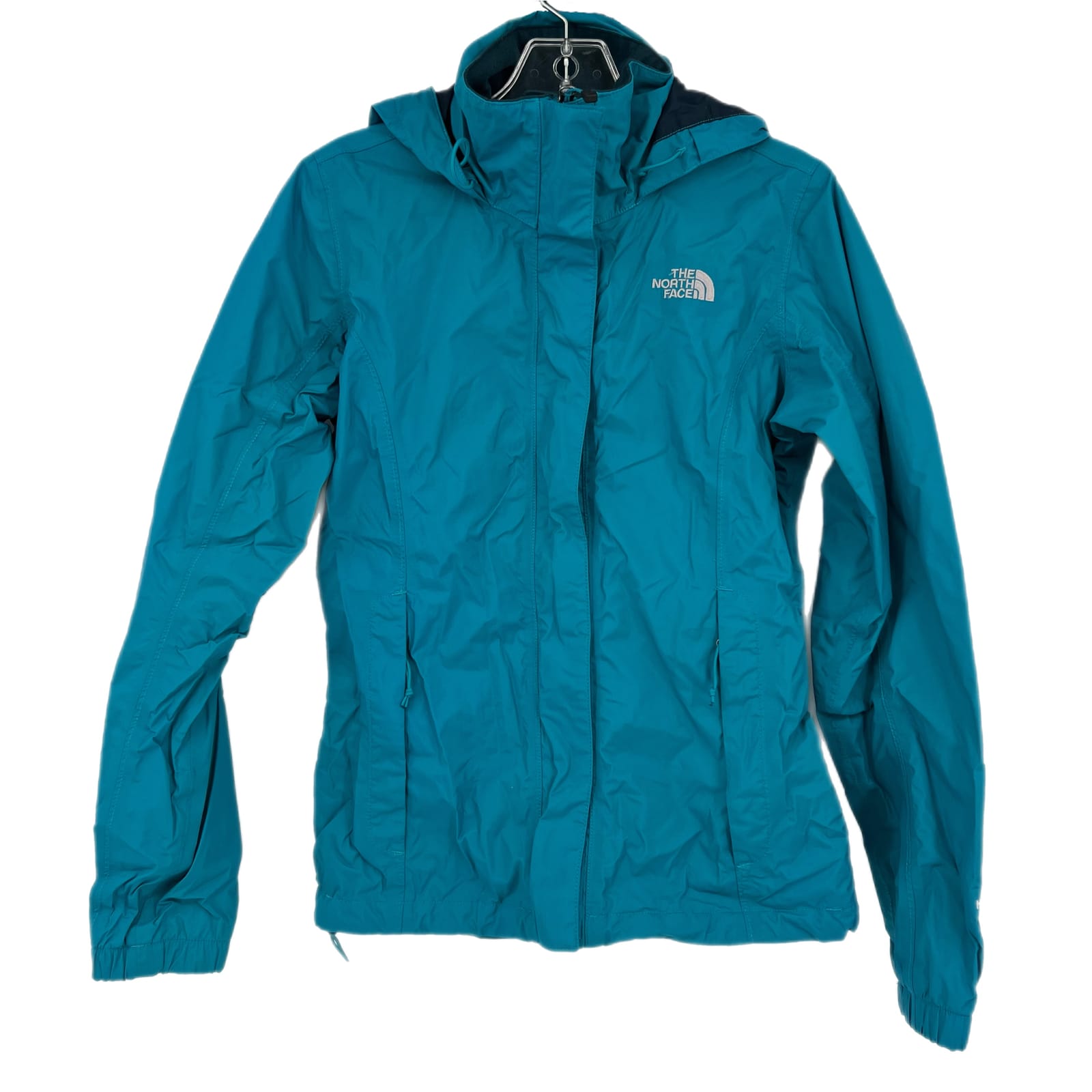 The North Face Blue Nylon Rain Coat