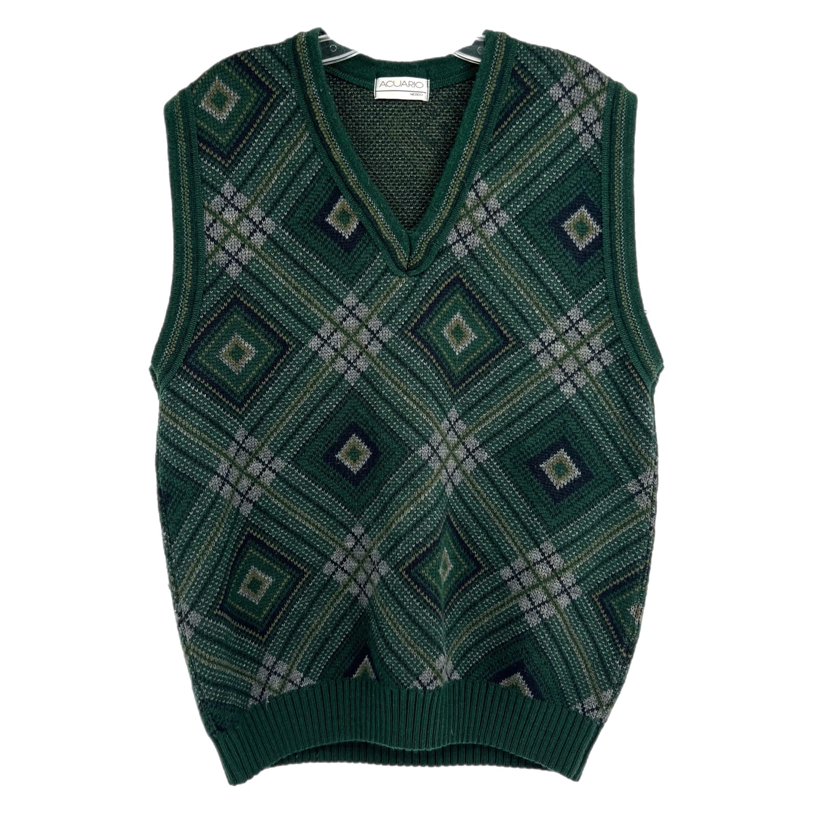Acuario Green V-Neck Sweater Vest