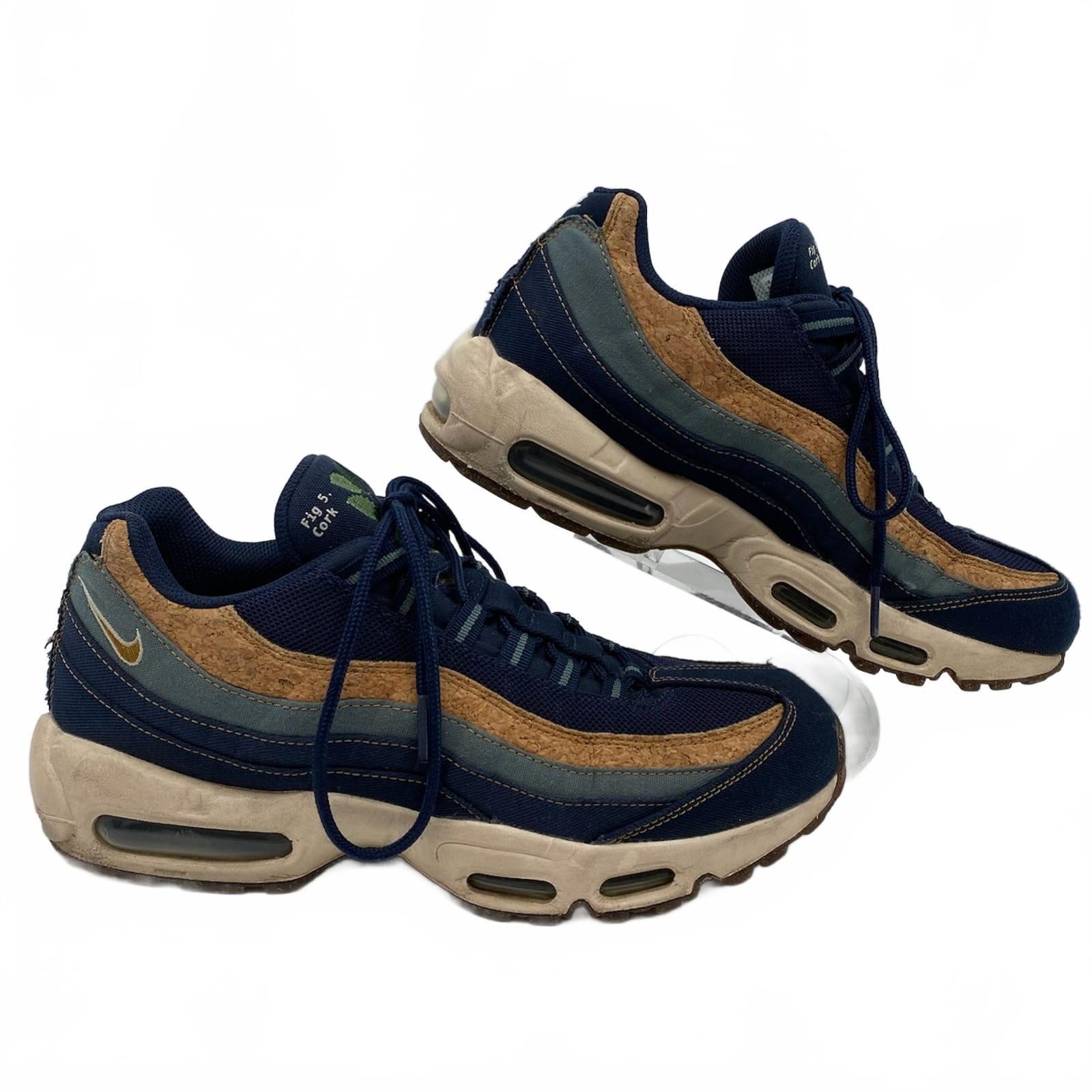 Nike Blue Tan Air Max 95 Cork Sneakers