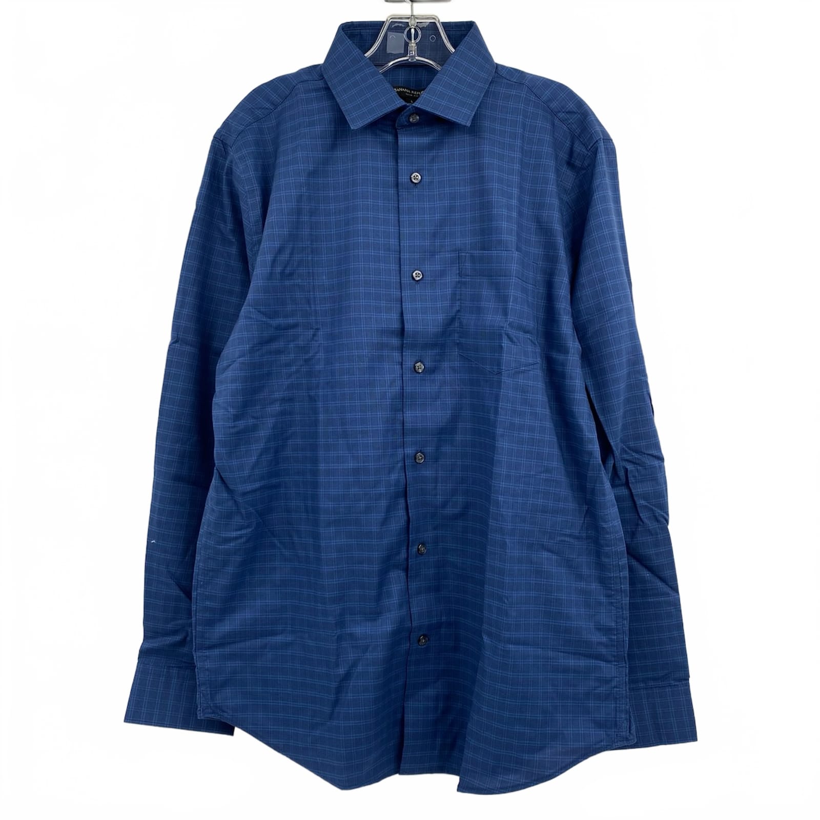 Banana Republic Blue Plaid Dress Shirt