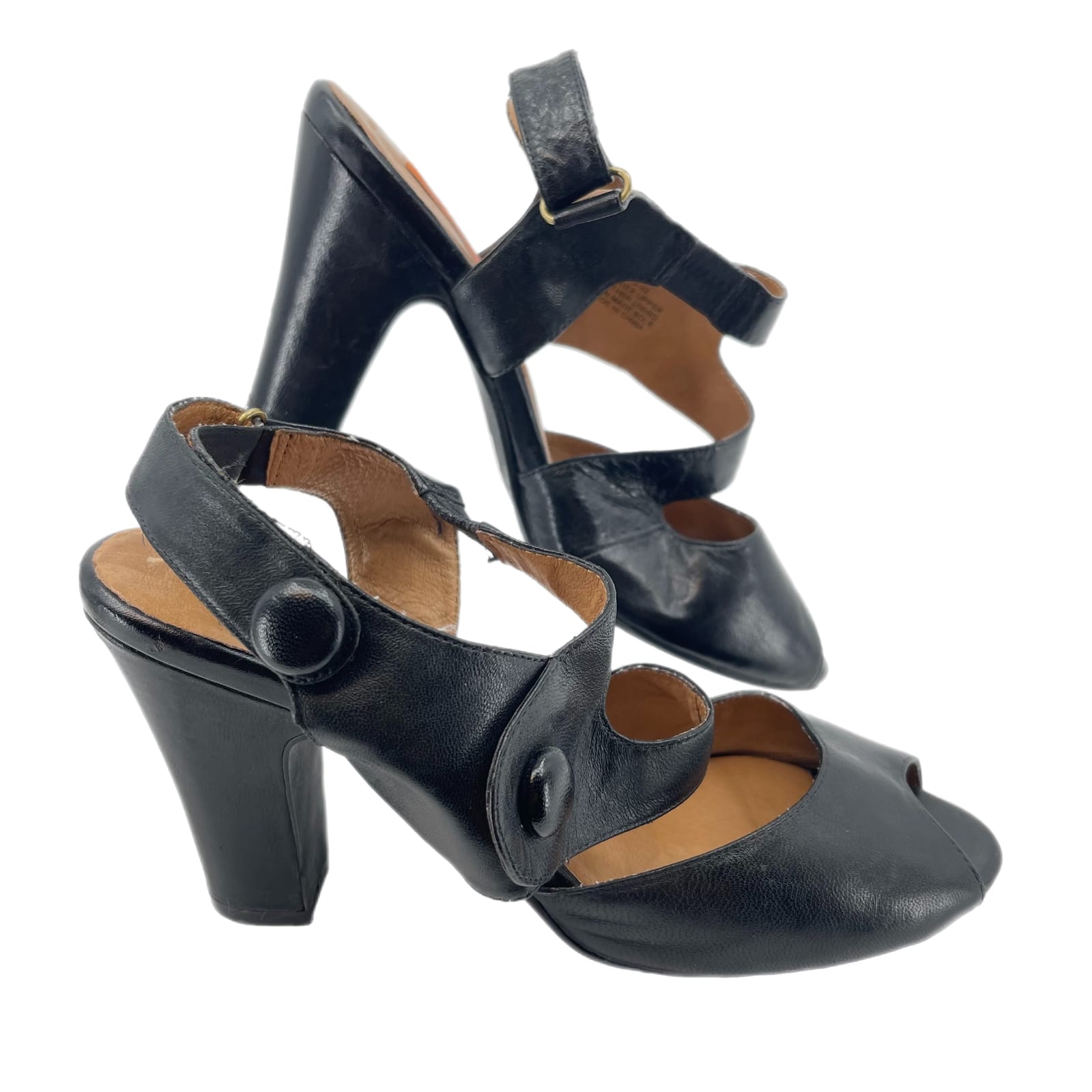 Miz Mooz Black Leather Sandals