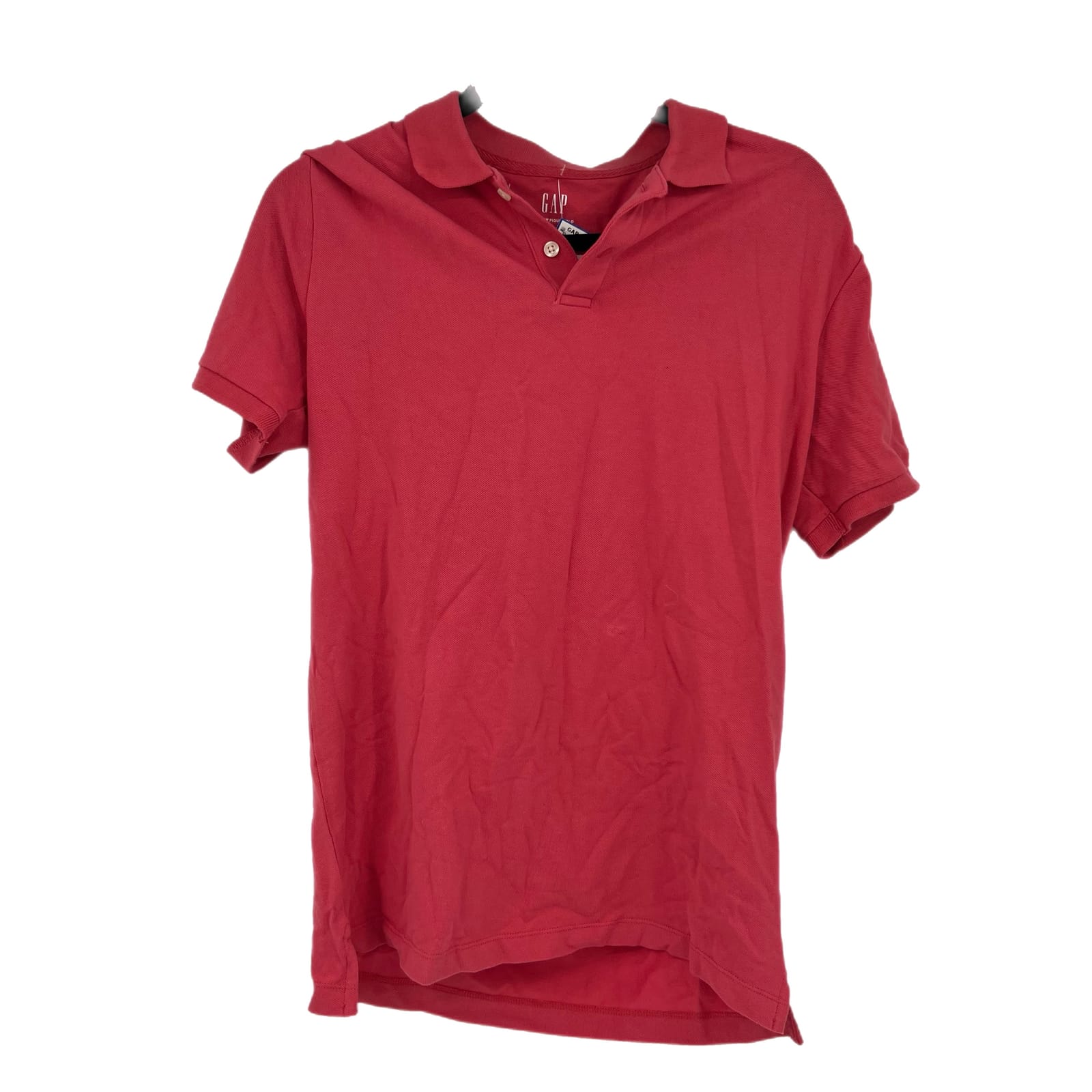 GAP Red Cotton Short Sleeve Polo Shirt
