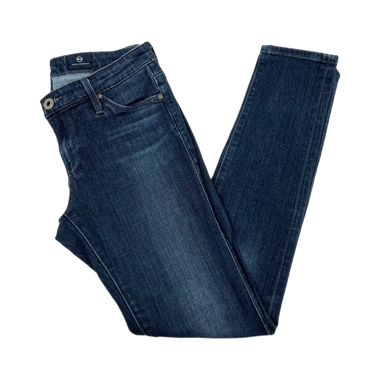 rag & bone Blue Dark Wash Skinny Jeans