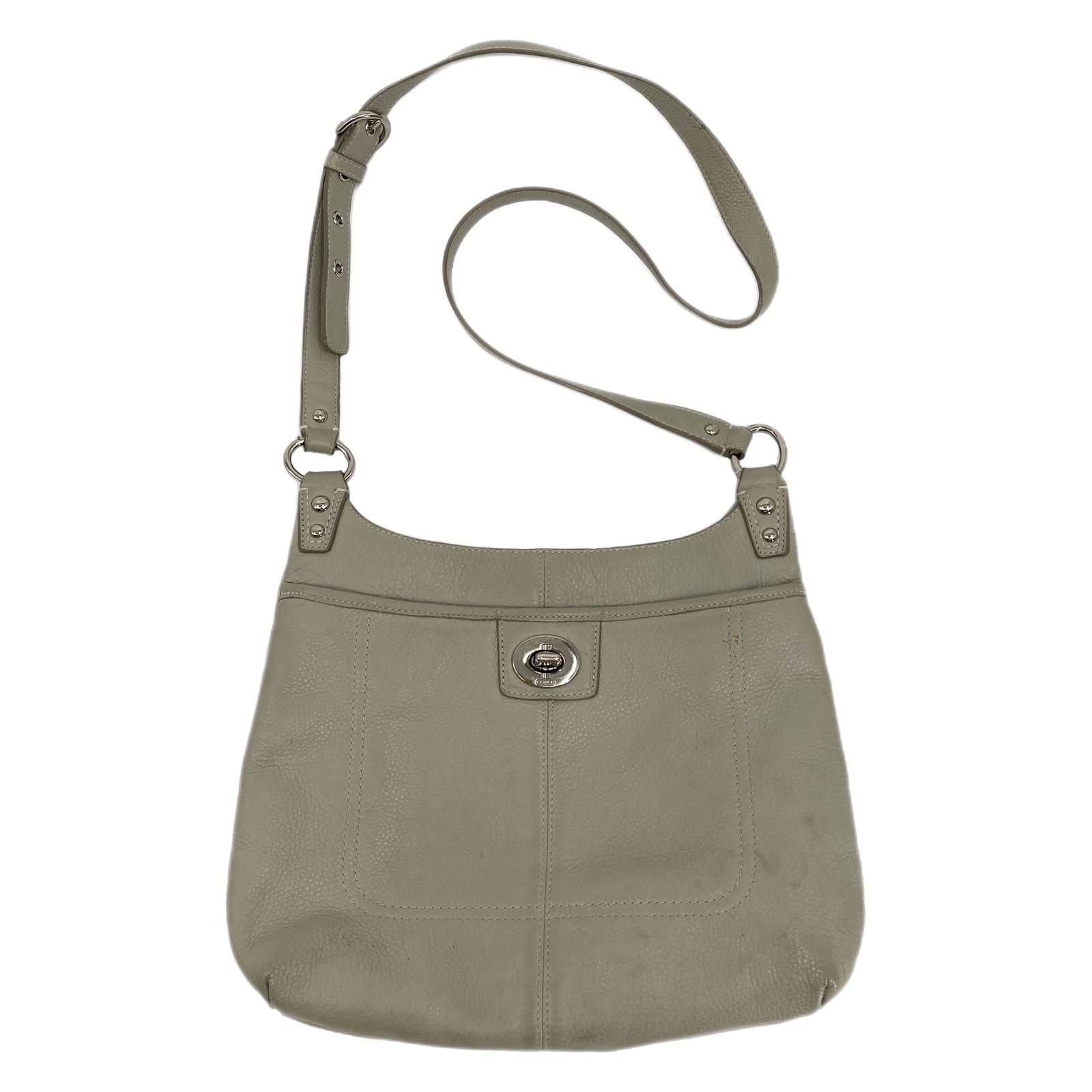 Coach Gray Leather Crossbody Bag