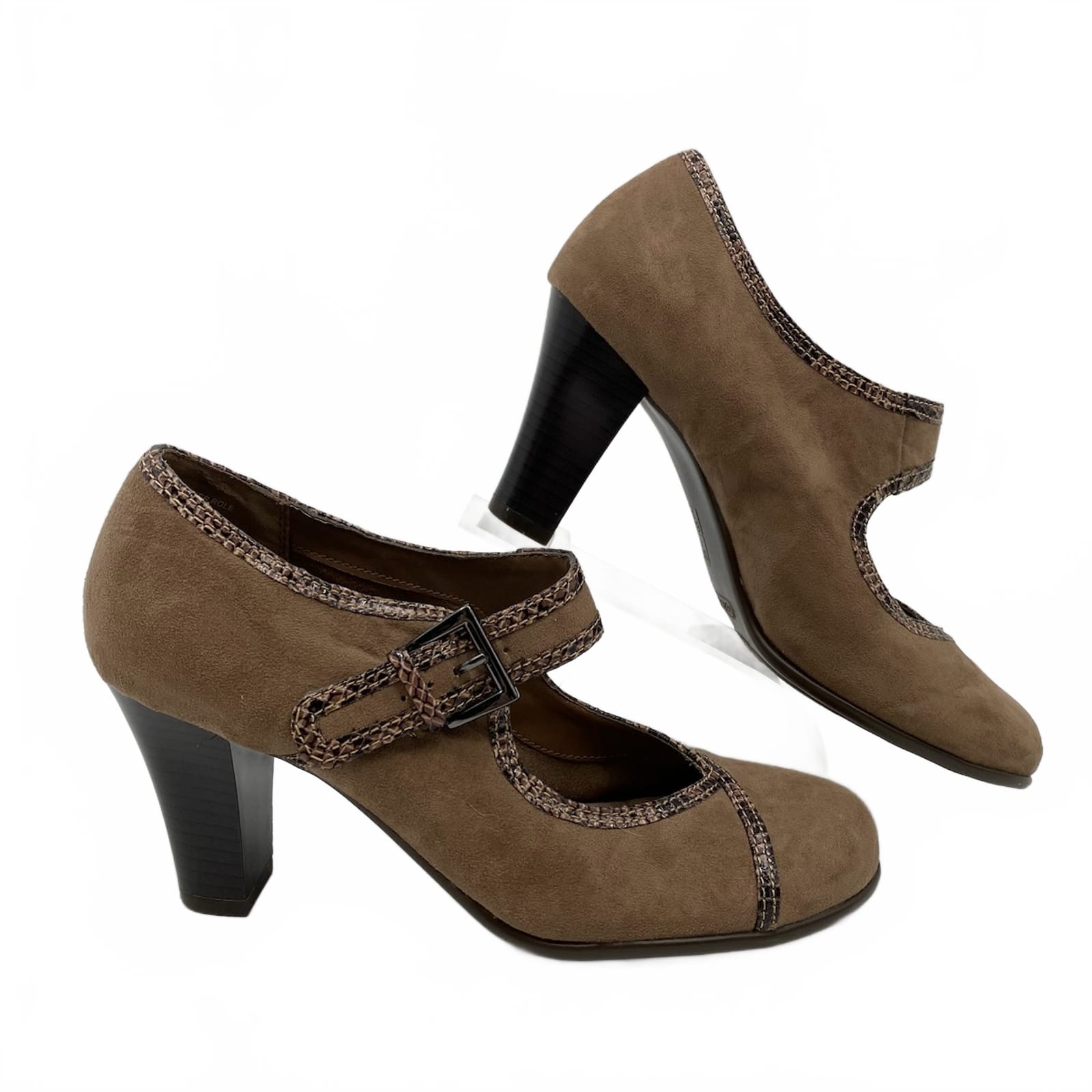 AEROSOLES Brown Mary Jane Heels