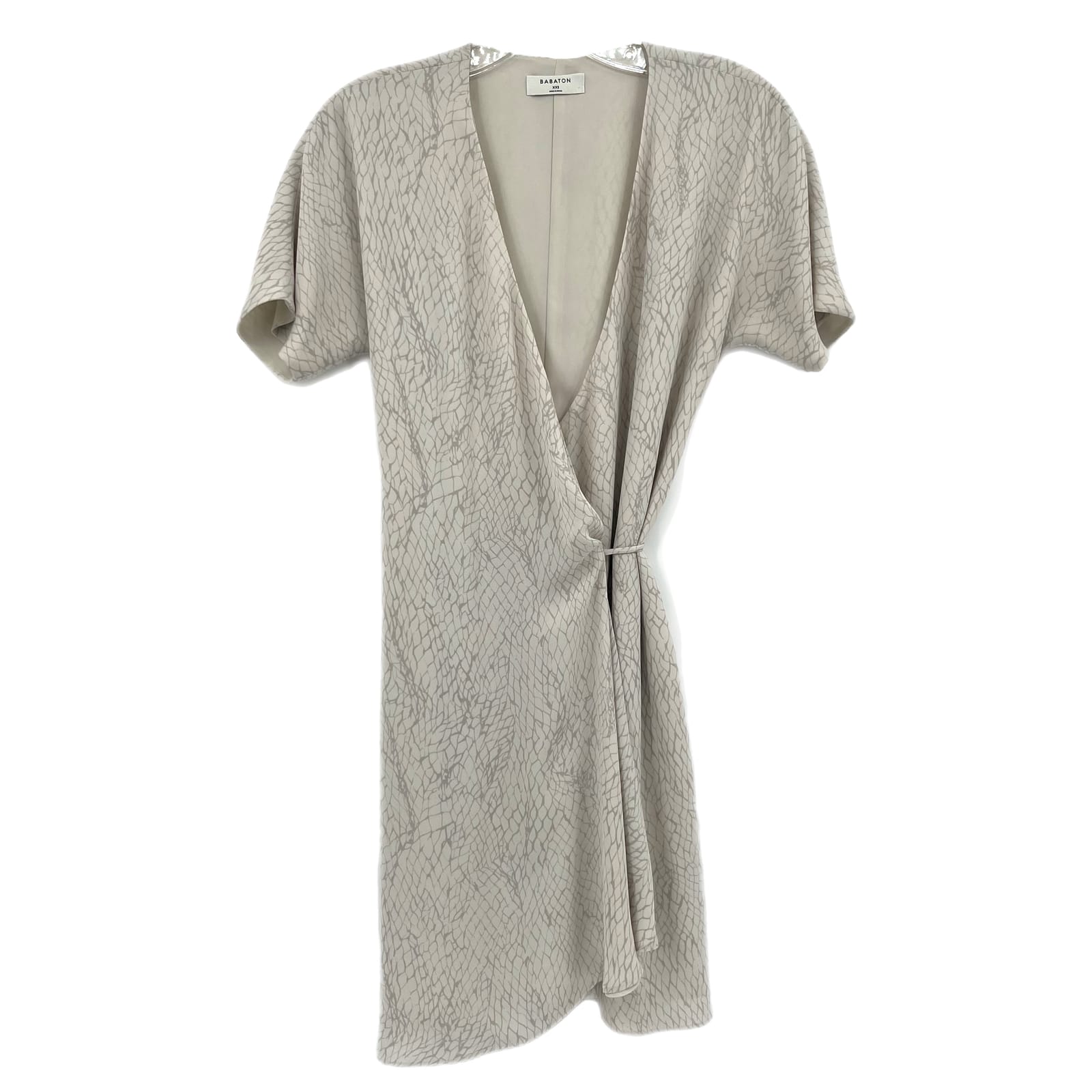 Babaton Beige Wrap Dress