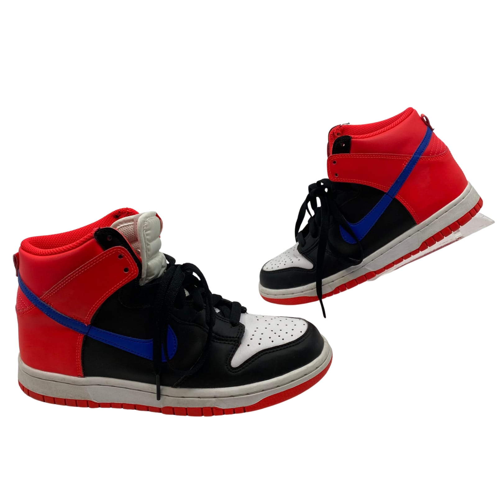 Nike Red and Black Leather Sneakers