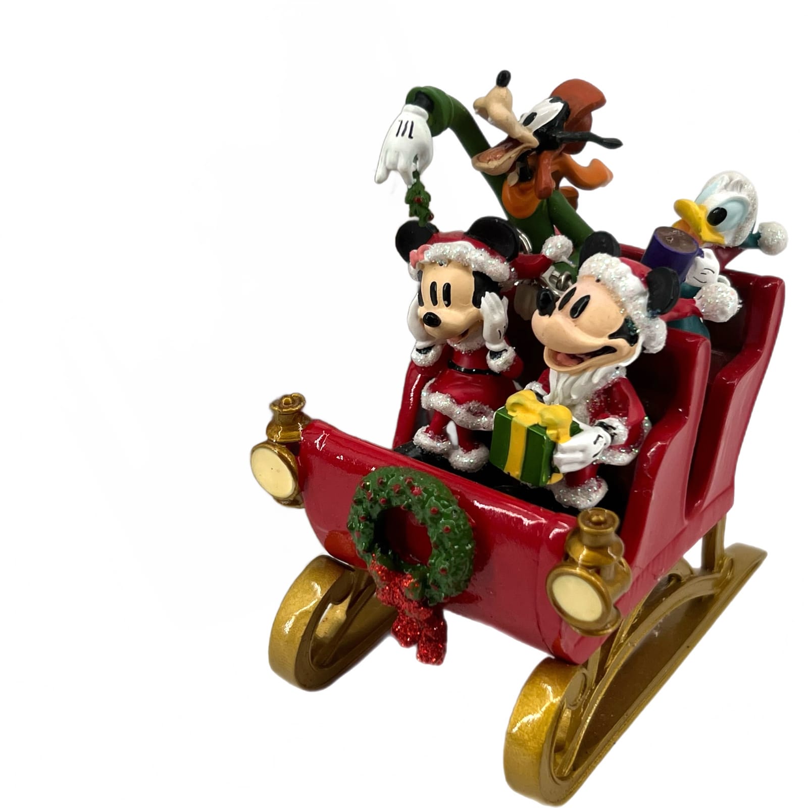 Disney Sketchbook Mickey + Friends Sleigh Christmas Ornament