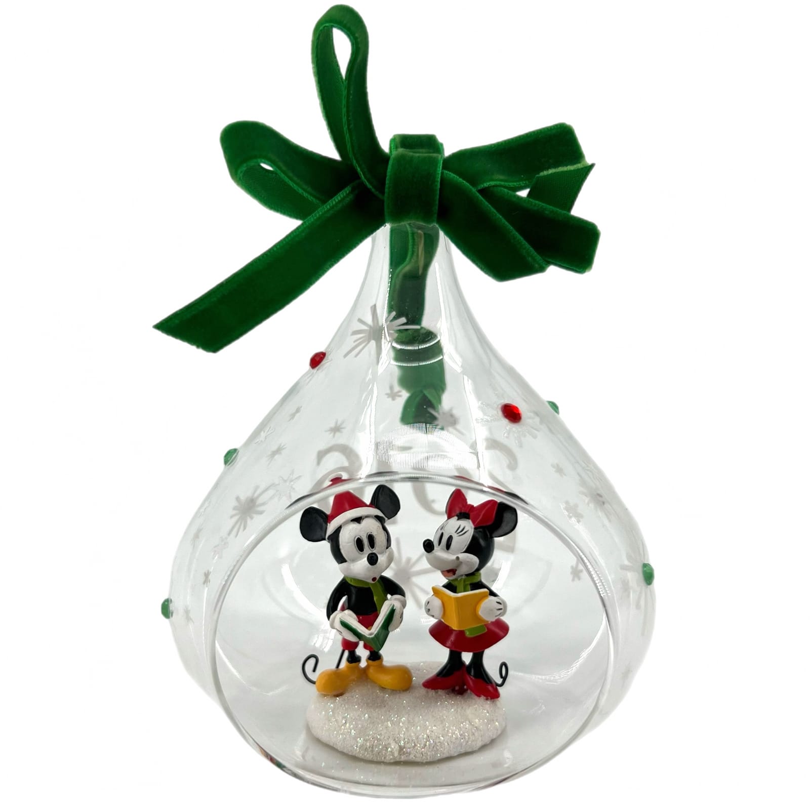 Disney 2016 Mickey + Minnie Mouse Christmas Caroling Ornament