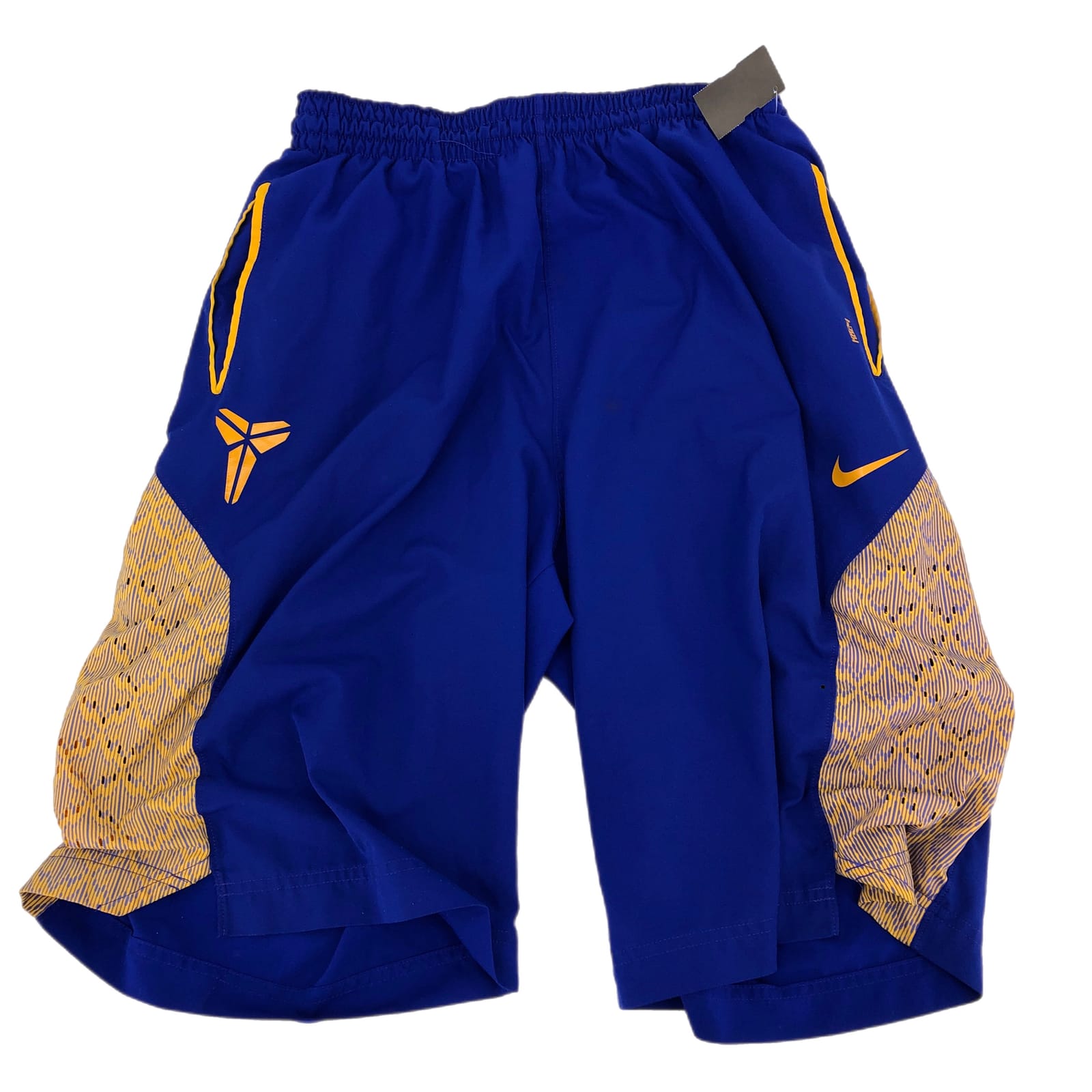 Nike Blue and Yellow Athletic Shorts