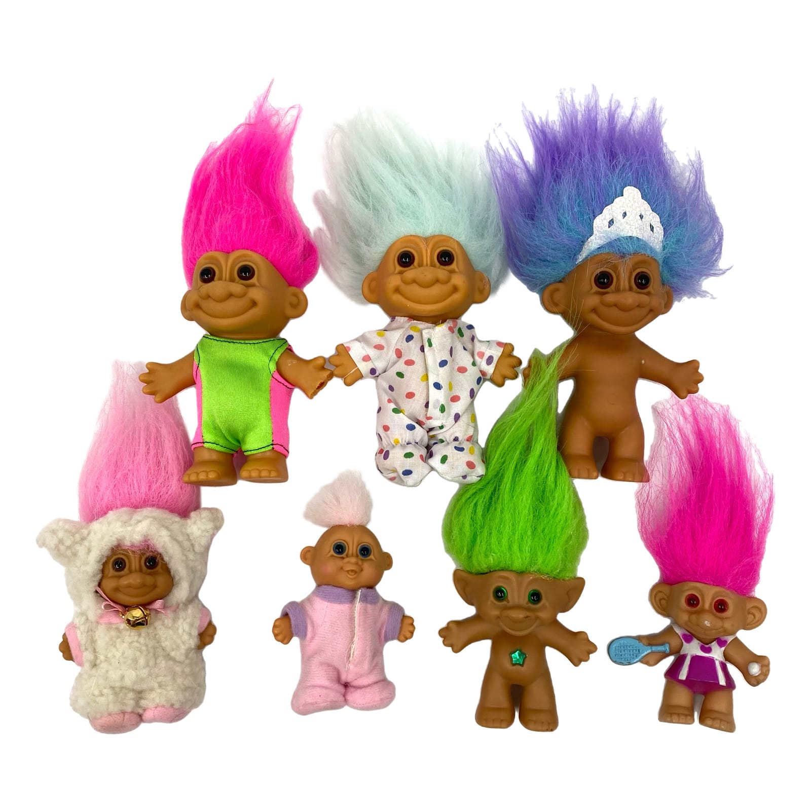 Vintage Troll Doll Set