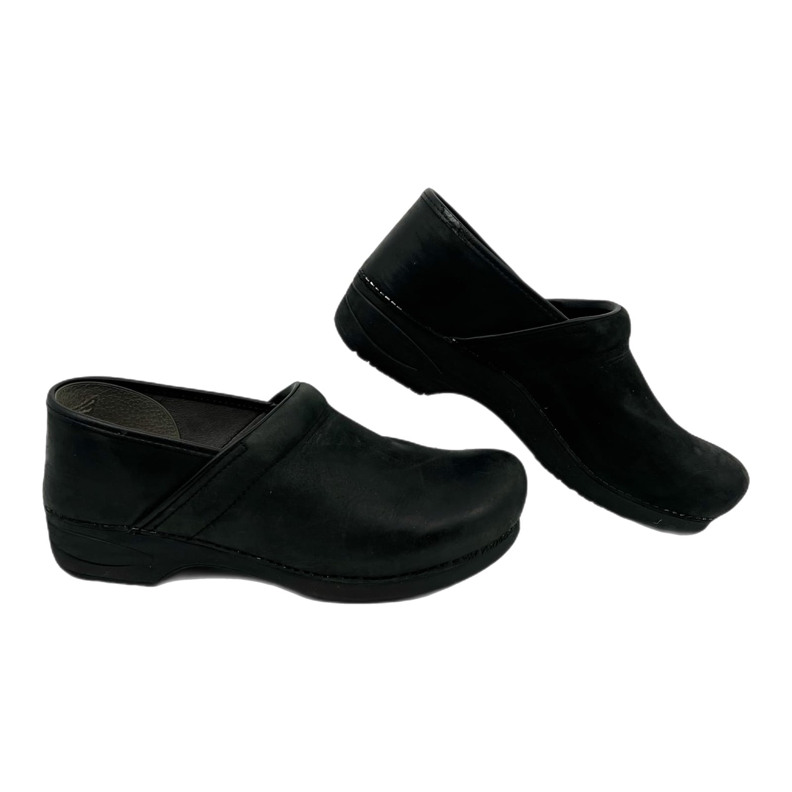 Dansko Classic Black Leather Clogs